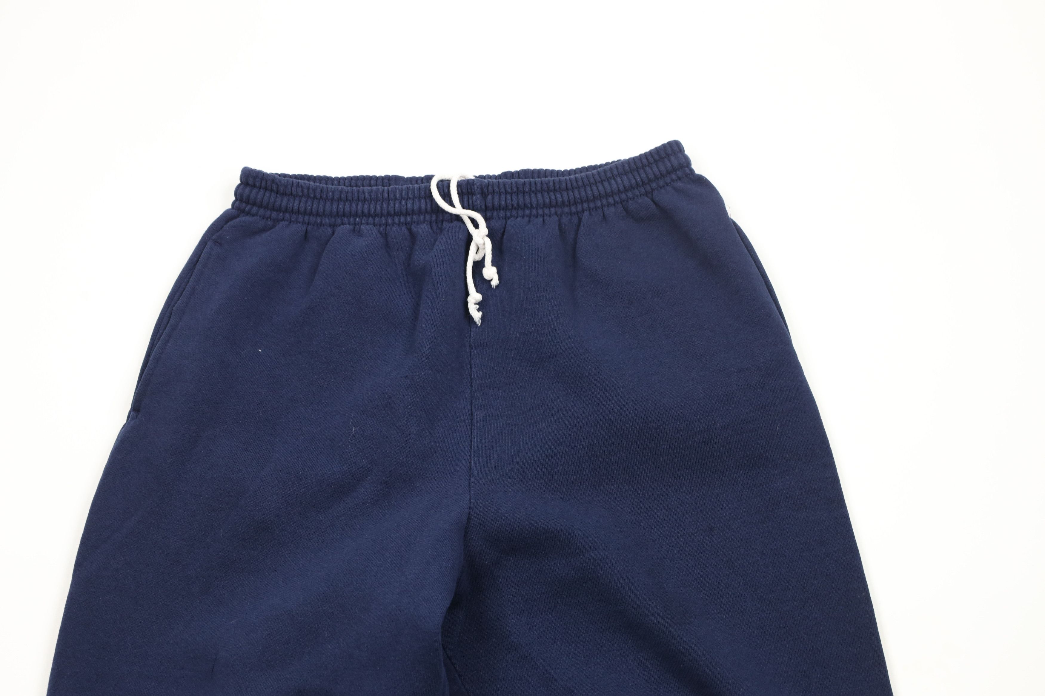 Russell Athletic × Vintage Vintage 90s Russell Athletic Blank Sweatpants Joggers Blue Size US 36 / EU 52 - 2 Thumbnail