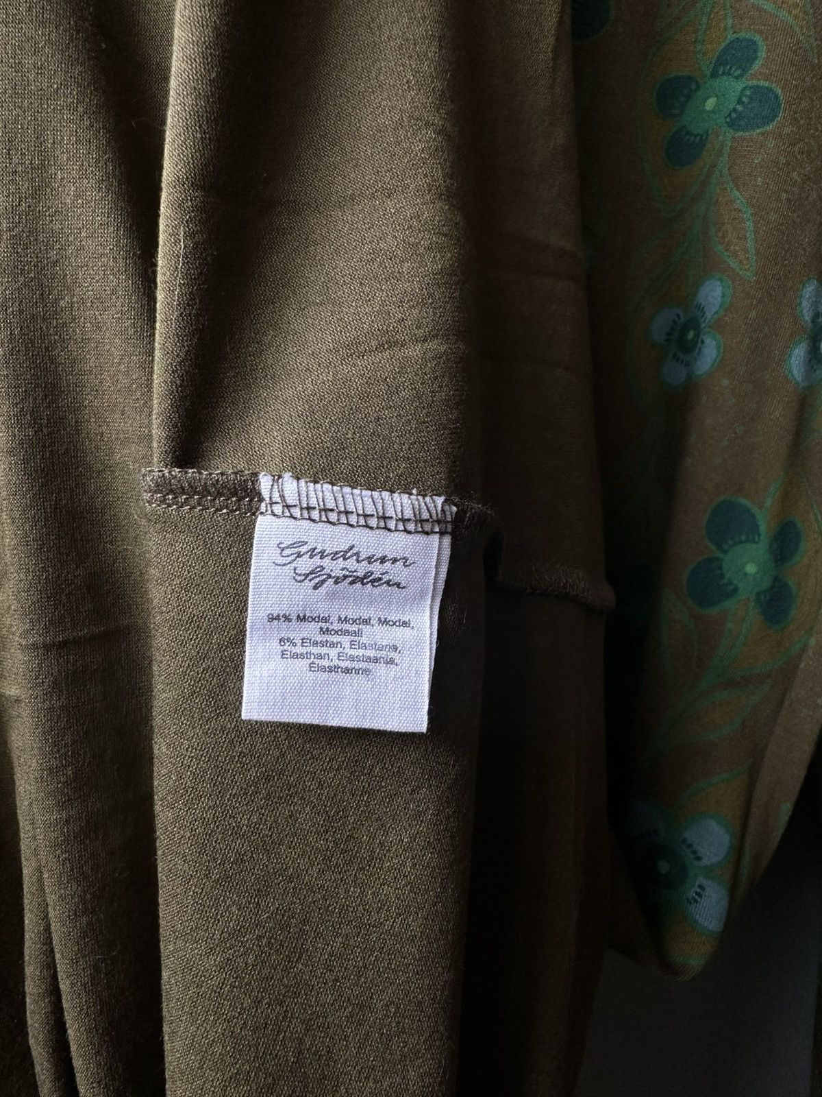 Gudrun Sjoden Gudrun Sjoden Boho Floral Dress Green Mustard Artwear Size L Size L / US 10 / IT 46 - 5 Thumbnail