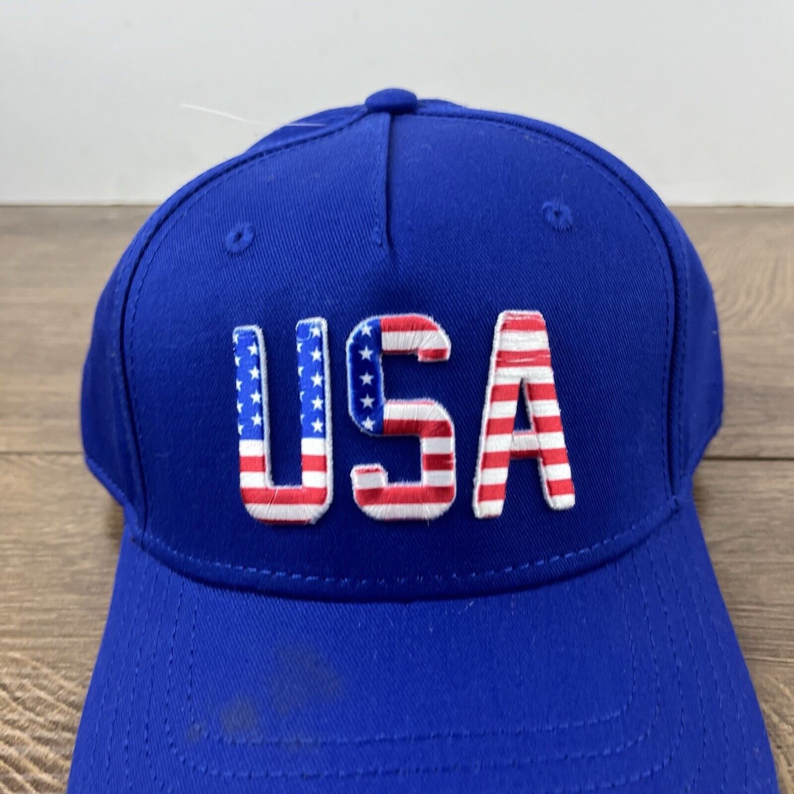 Other USA Blue Hat United States Hat Blue Cap Adjustable Blue Adul Size ONE SIZE - 7 Thumbnail
