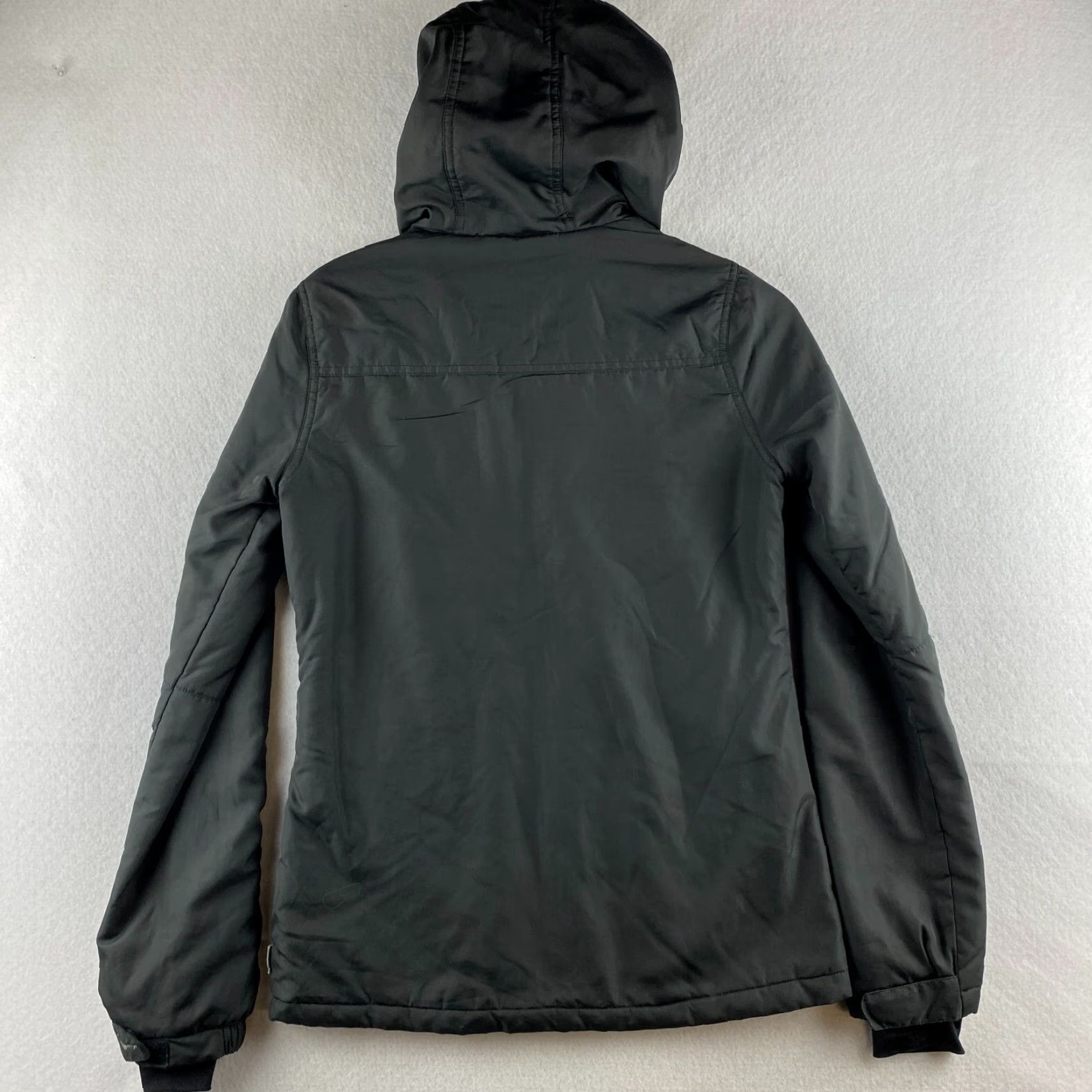 Billabong Billabong Jacket Mens Small S Hooded Full Zip Fleece Lined Button Pockets Black Size US S / EU 44-46 / 1 - 7 Thumbnail