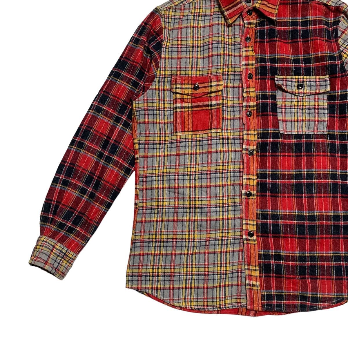 Beams Plus Beams Color Block Tartan Shirt Size US M / EU 48-50 / 2 - 2 Thumbnail
