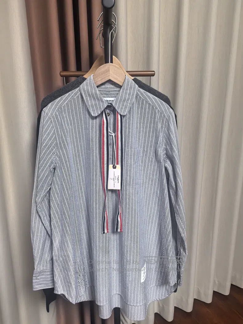 Thom Browne Thom Browne Bowtie Striped Shirt Size S / US 4 / IT 40 - 1 Thumbnail
