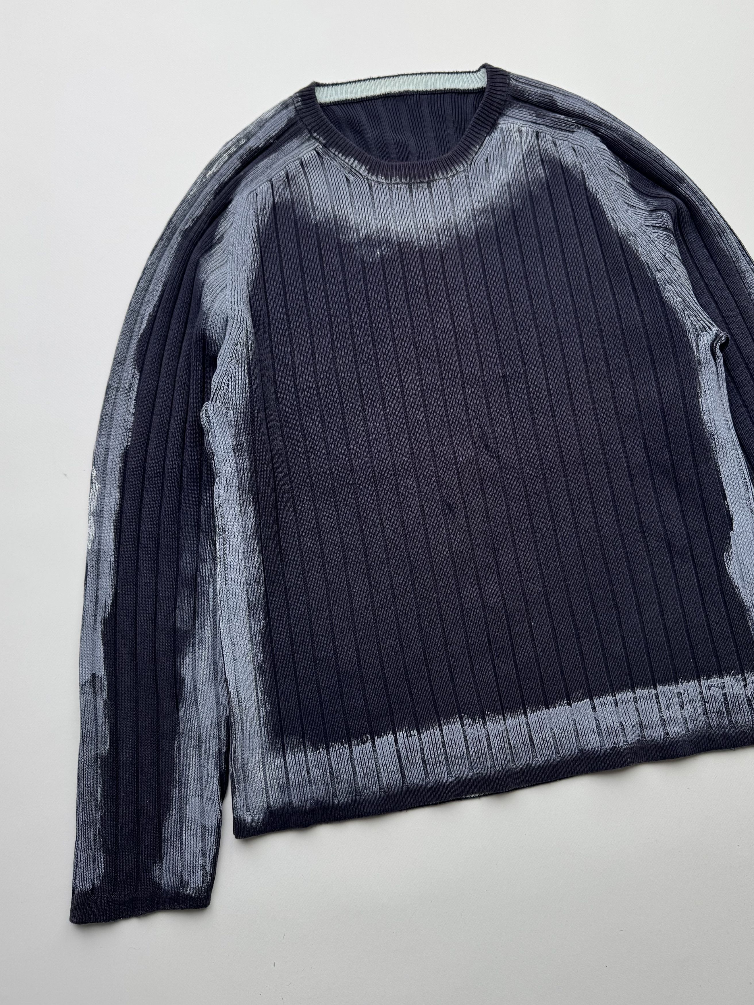 Vintage Ribbed Faded Sweater B510(V142)
