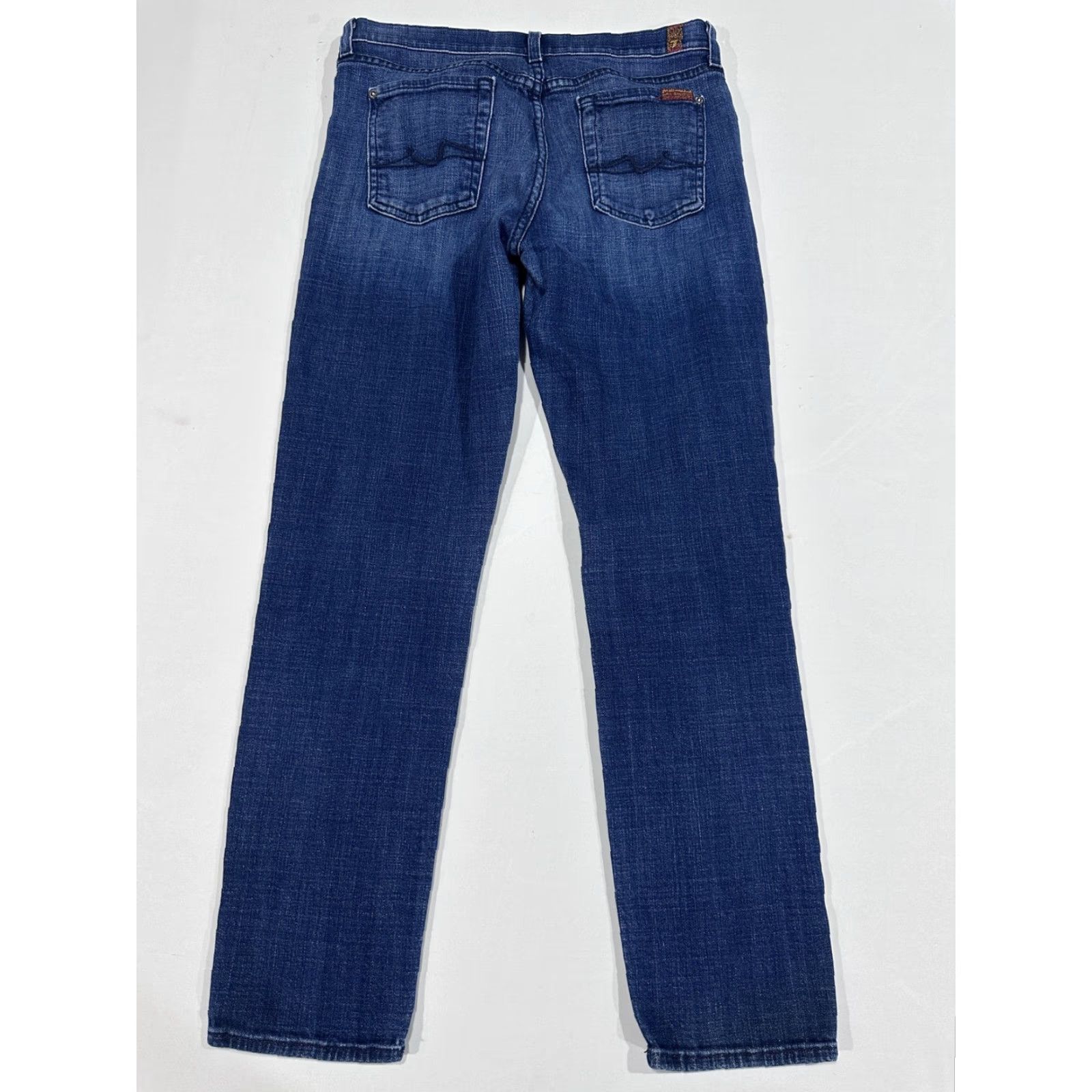 7 For All Mankind 7 For All Mankind Jeans 26 Boyfriend Josefina Blue Slim Stretch Denim Button Fly Jeans Women Slim Mid Blue 7 For All Mankind Josefina Womens Jeans Size 26" / US 2 / IT 38 - 2 Thumbnail