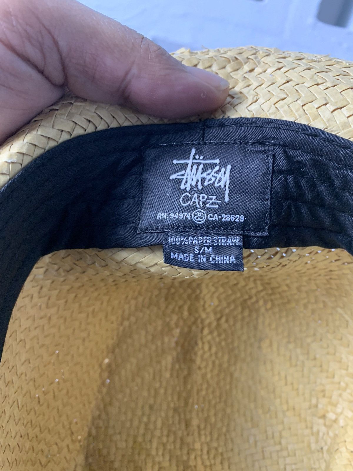 Stussy Stussy Paper Straw Crusher Bucket Hat Size ONE SIZE - 4 Thumbnail