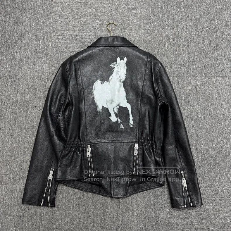 Celine Celine Black Leather Motorcycle Jacket. Size US L / EU 52-54 / 3 - 2 Thumbnail