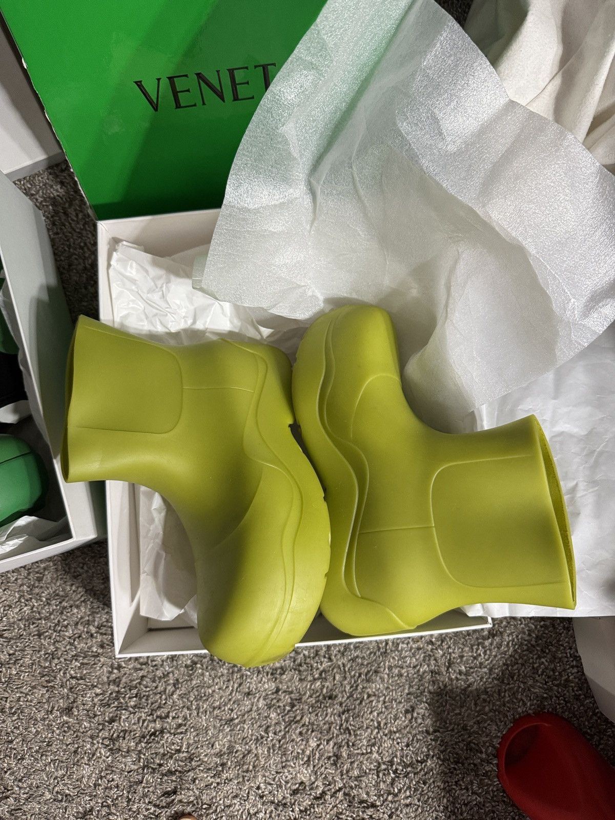 Bottega Veneta Dull Green Bottega Veneta Puddle Boot Size US 6 / EU 39 - 2 Thumbnail