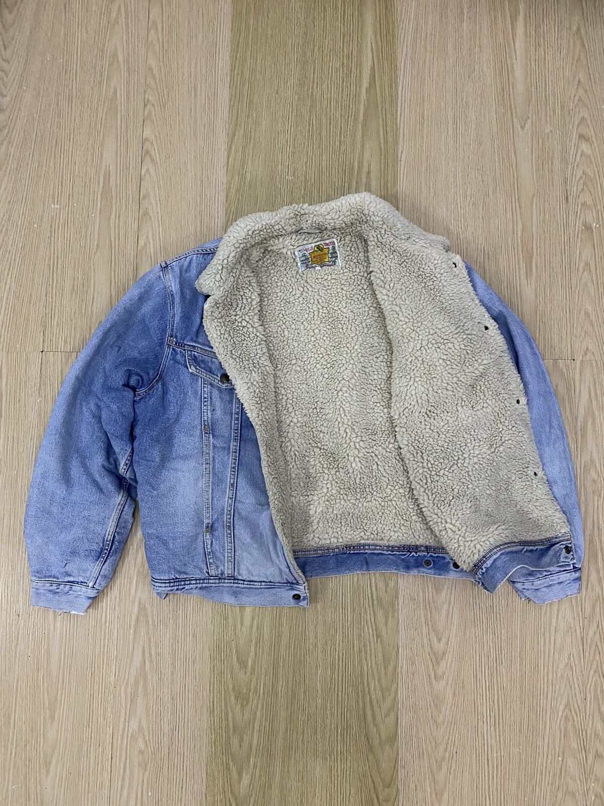 Edwin × Vintage Vintage Edwin Fleece Sherpa denim jacket Size US L / EU 52-54 / 3 - 2 Thumbnail