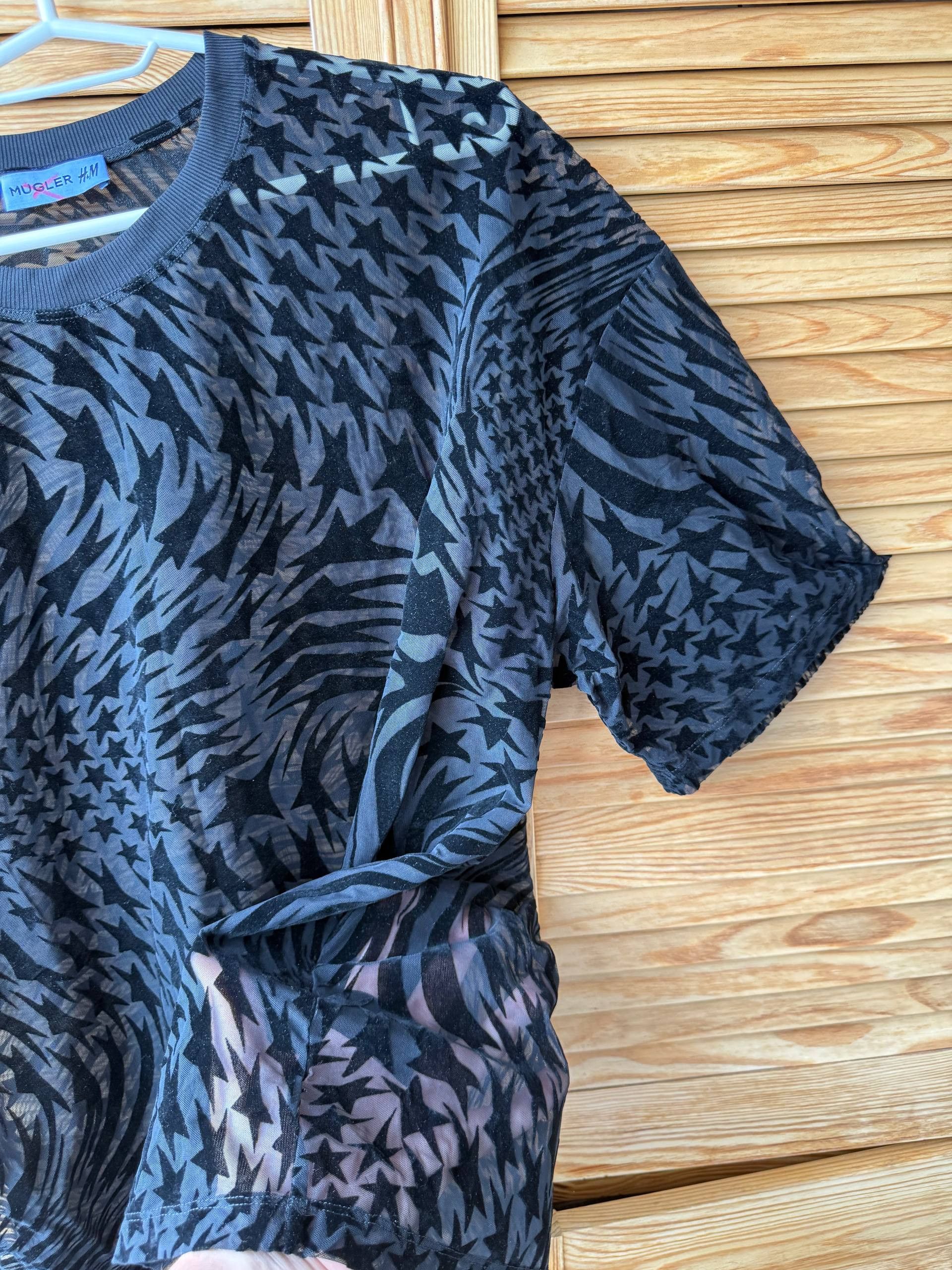 H&M × Mugler Mugler H&M Swirling Star Mesh T-shirt Size US M / EU 48-50 / 2 - 2 Thumbnail