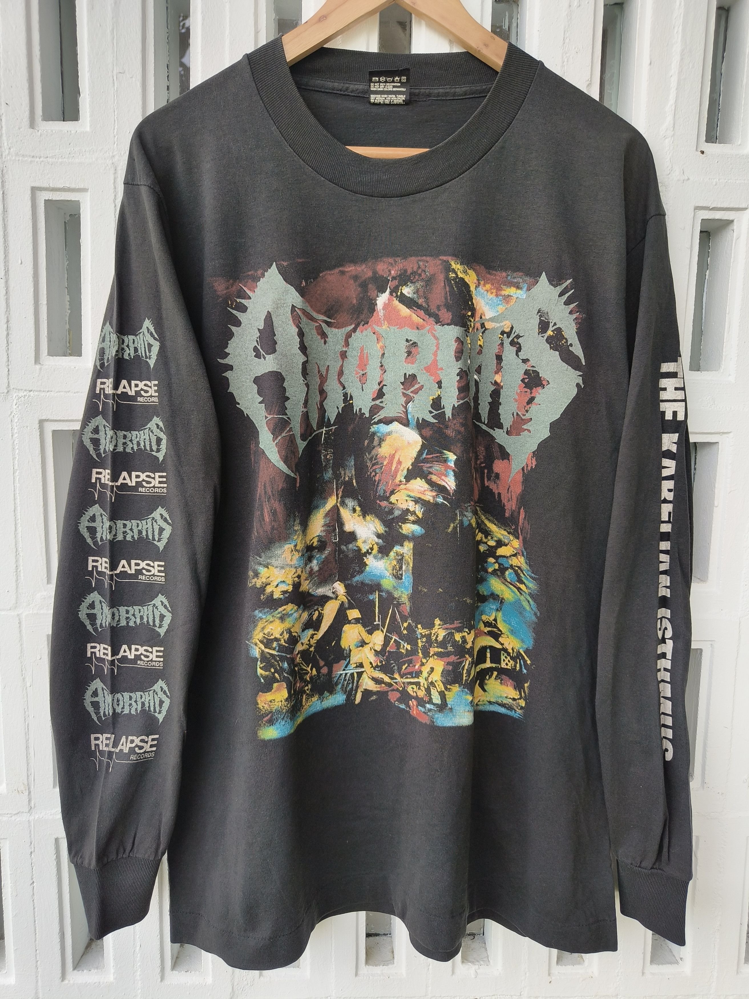 Band Tees Vintage 90s Amorphis (The Karelian isthmus) Ls shirt Size US L / EU 52-54 / 3 - 1 Thumbnail