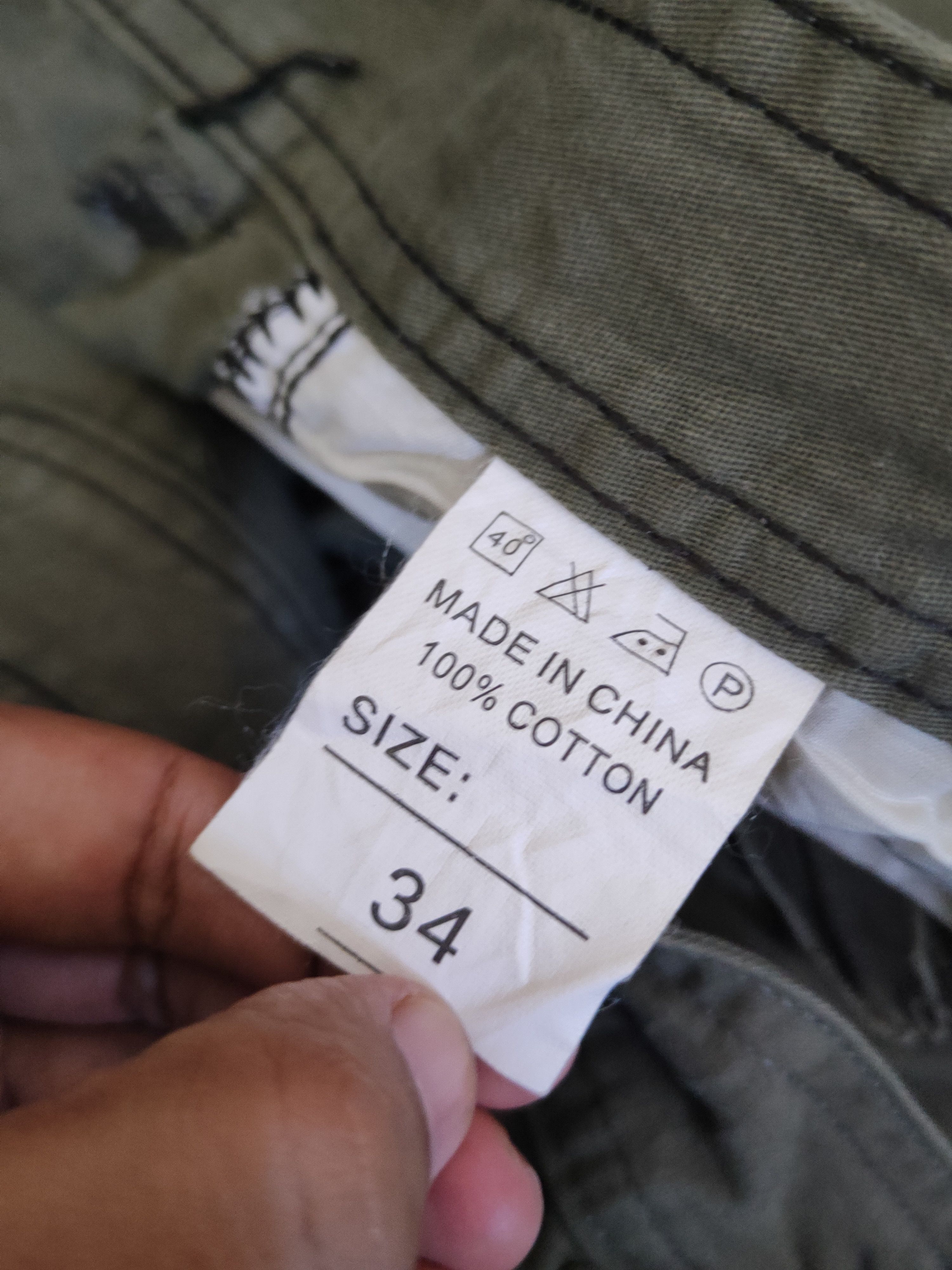 Other DL Japanese Brand Army Green Multipocket Cargo Pants #2435 Size US 34 / EU 50 - 12 Thumbnail