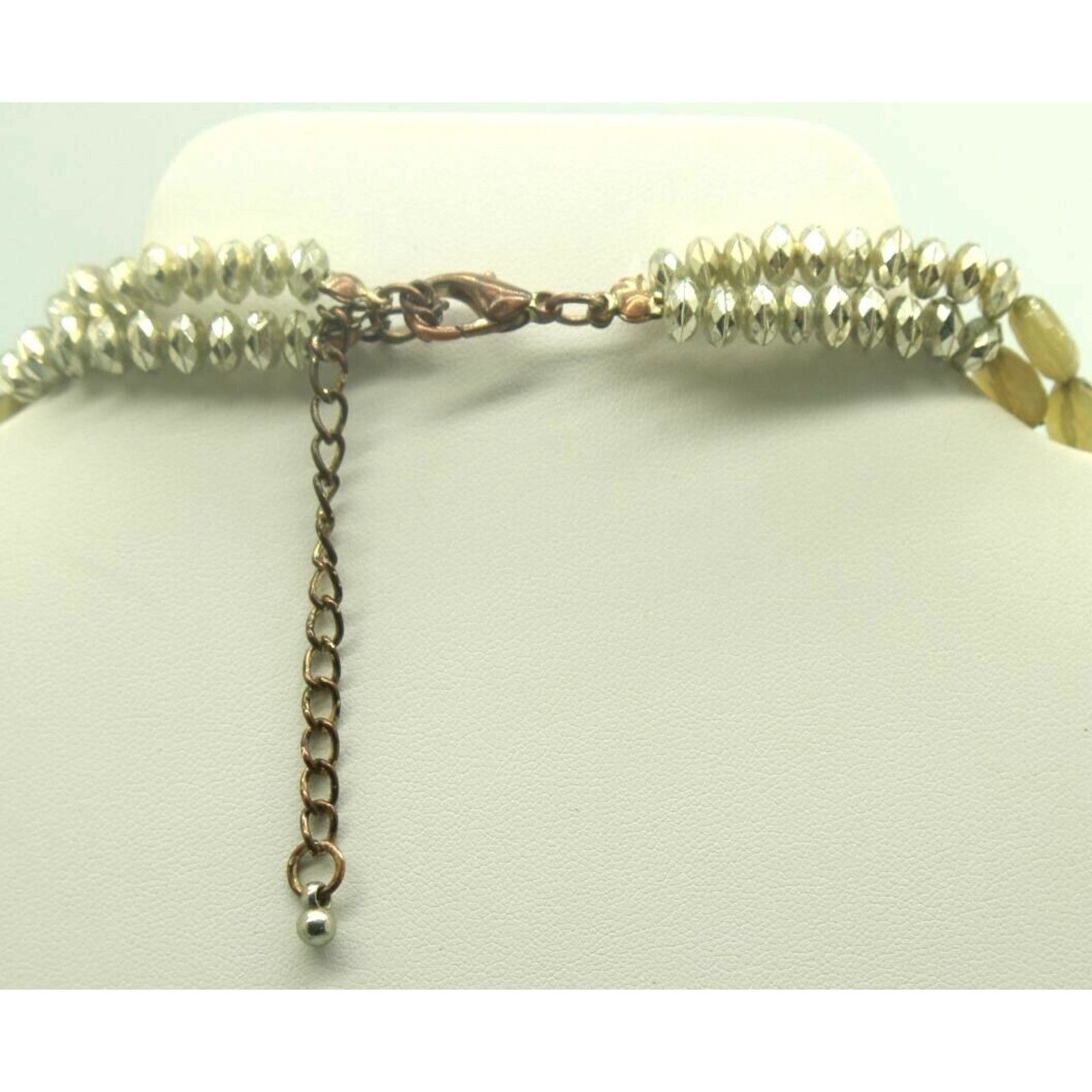 Other Mid Century Pink Green Clear Necklace Earring Set • 24" Size ONE SIZE - 4 Thumbnail