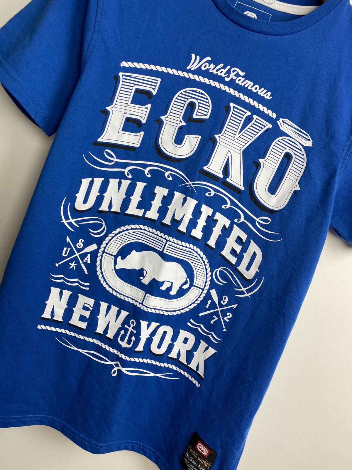 Ecko Unltd. × Vintage Vintage Y2K Ecko Unit Blue Rap Streatwear Size US S / EU 44-46 / 1 - 2 Thumbnail