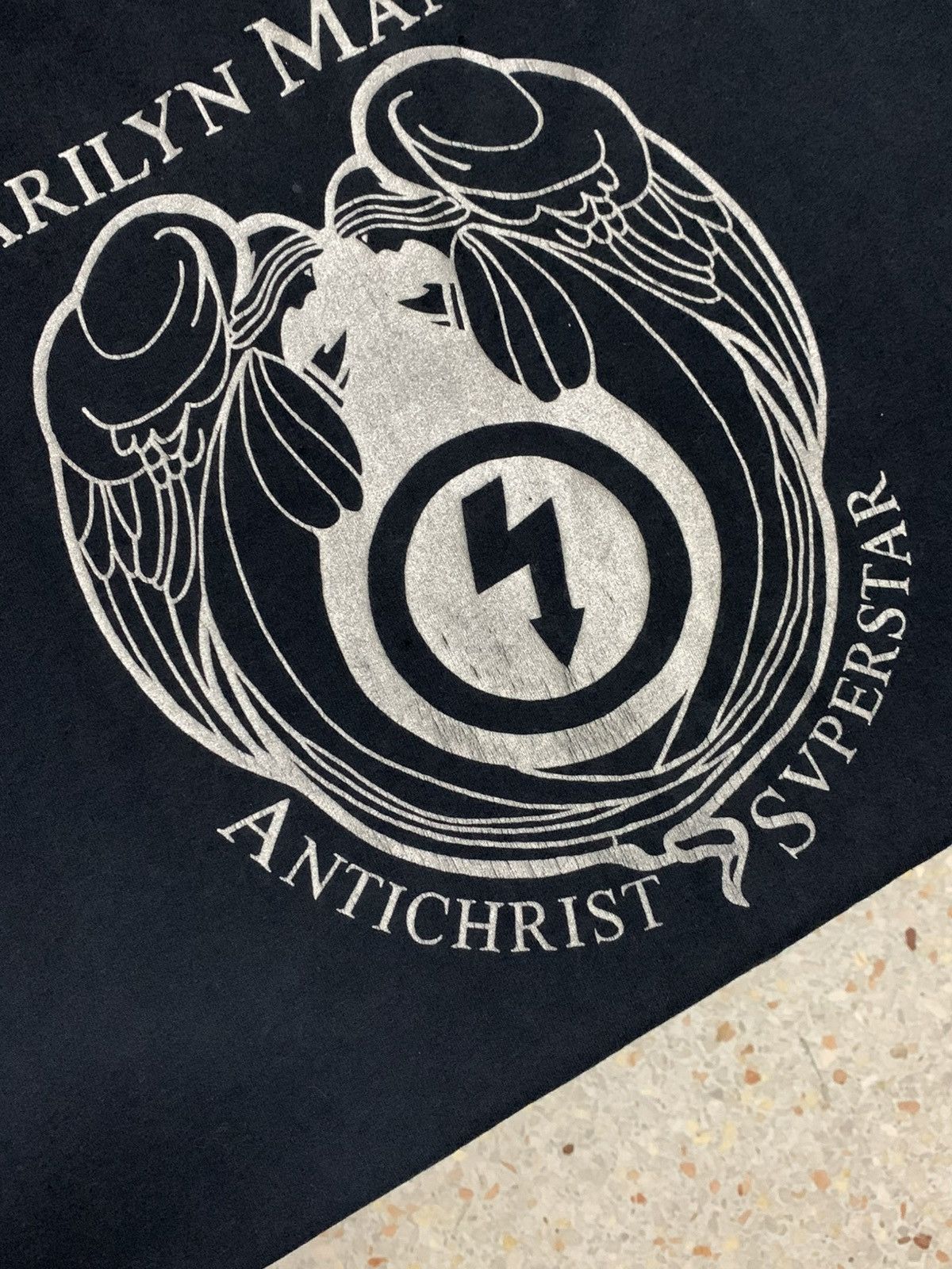 Marilyn Manson ⚡️ Vintage Marilyn Manson Long-sleeve Antichrist Superstar 90 Size US XL / EU 56 / 4 - 7 Thumbnail