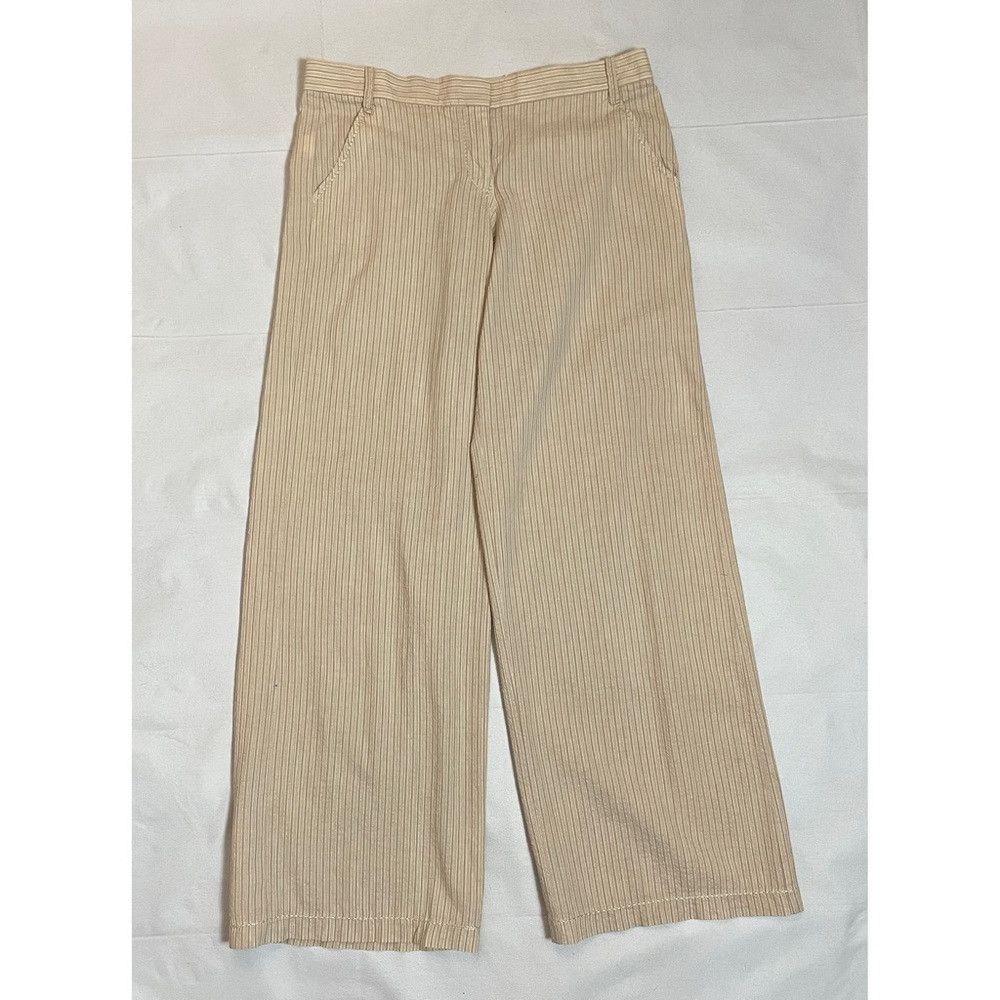 Other Max Studio Wide Leg Cotton Linen Blend Beige Pants Size L Size 34" / US 12 / IT 48 - 1 Thumbnail