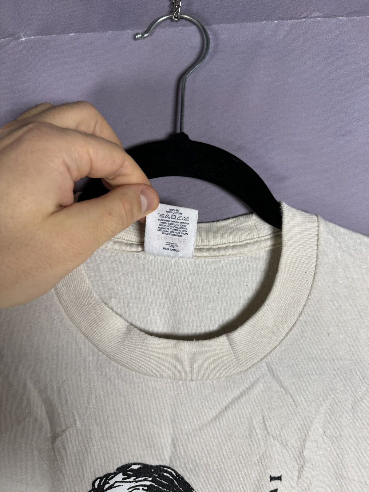 Supreme × Vintage Supreme Freaking Out Tee Beige Medium Authentic Streetwear Size US M / EU 48-50 / 2 - 8 Thumbnail