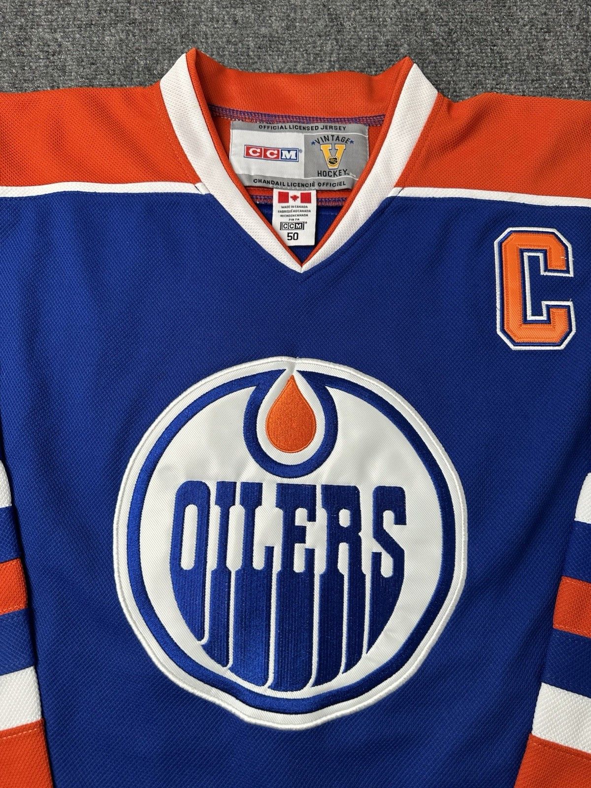 NHL Mens Jersey CCM Edmonton Oilers #99 Wayne Gretzky Size 50 XL Size US XL / EU 56 / 4 - 4 Thumbnail