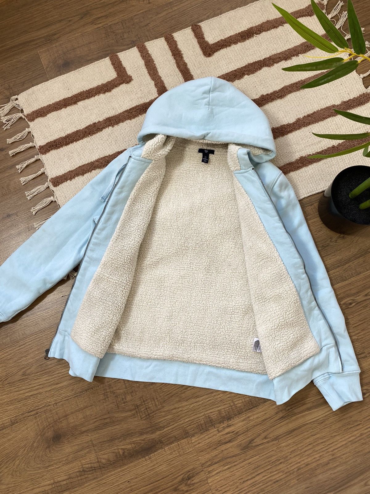 Gap BOXY FIT SHERPA OVERSIZED GAP HOODIE Size L / US 10 / IT 46 - 5 Thumbnail