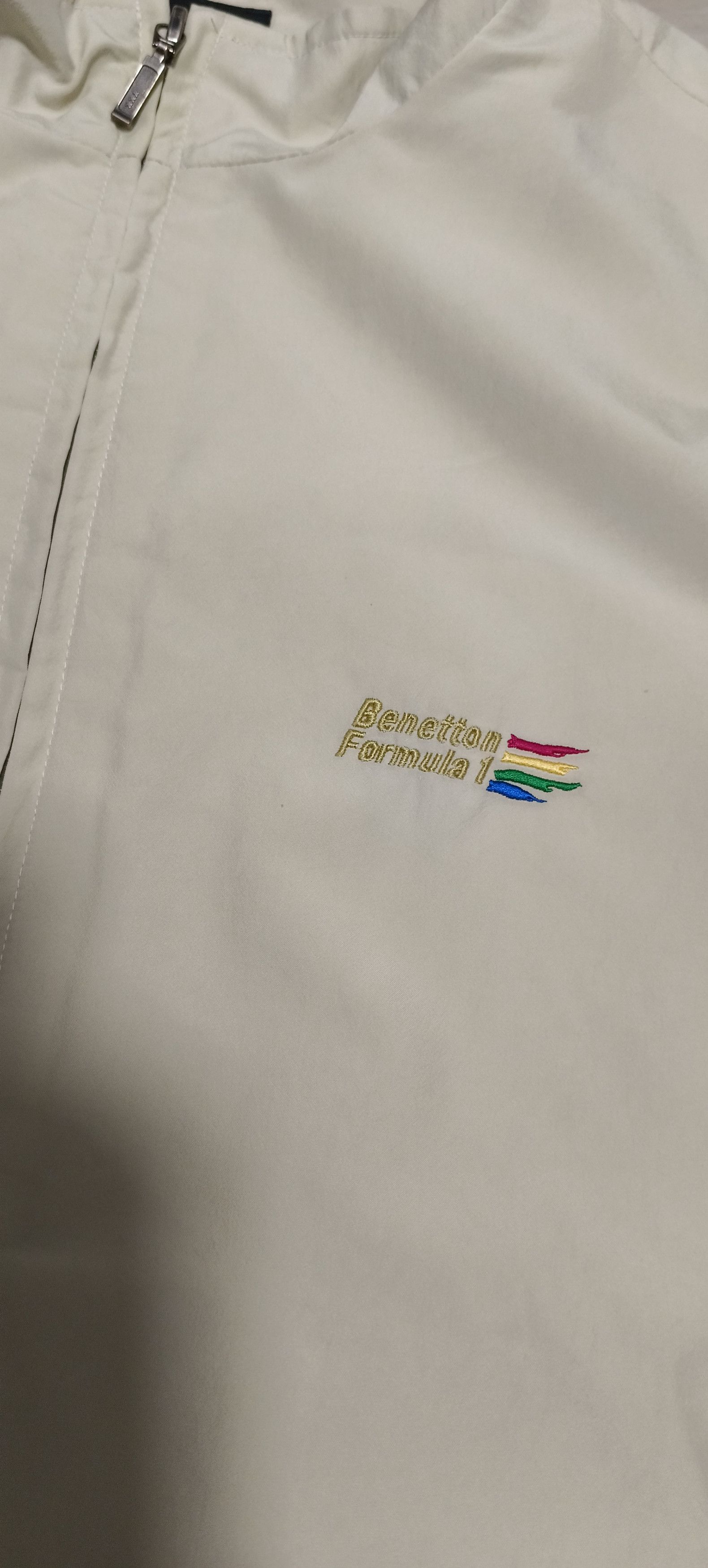 Benetton Vintage Benetton Formula 1 Jacket - Cream Size US M / EU 48-50 / 2 - 2 Thumbnail
