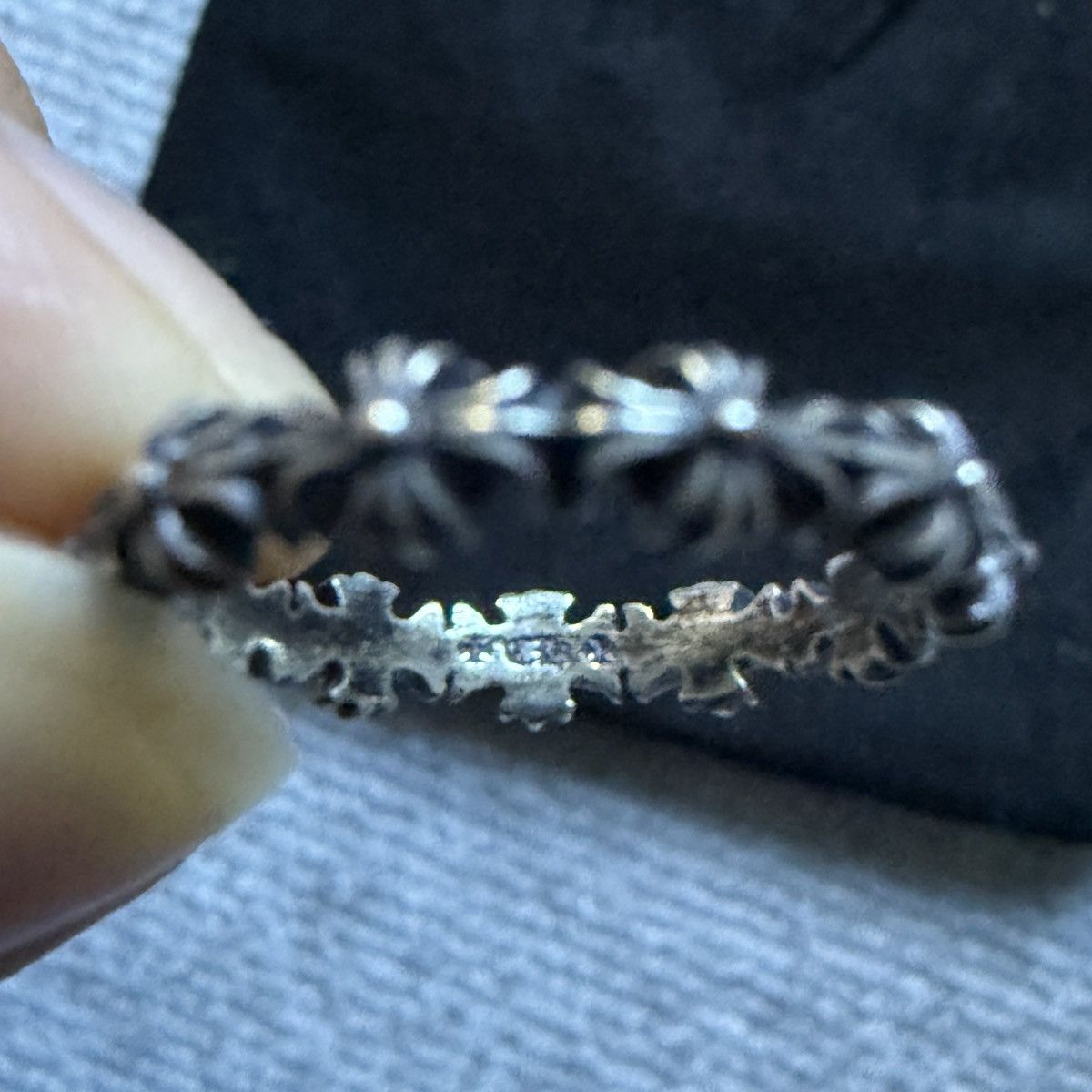 Chrome Hearts Chrome Hearts tiny e sliver ring size 6 Size ONE SIZE - 4 Thumbnail