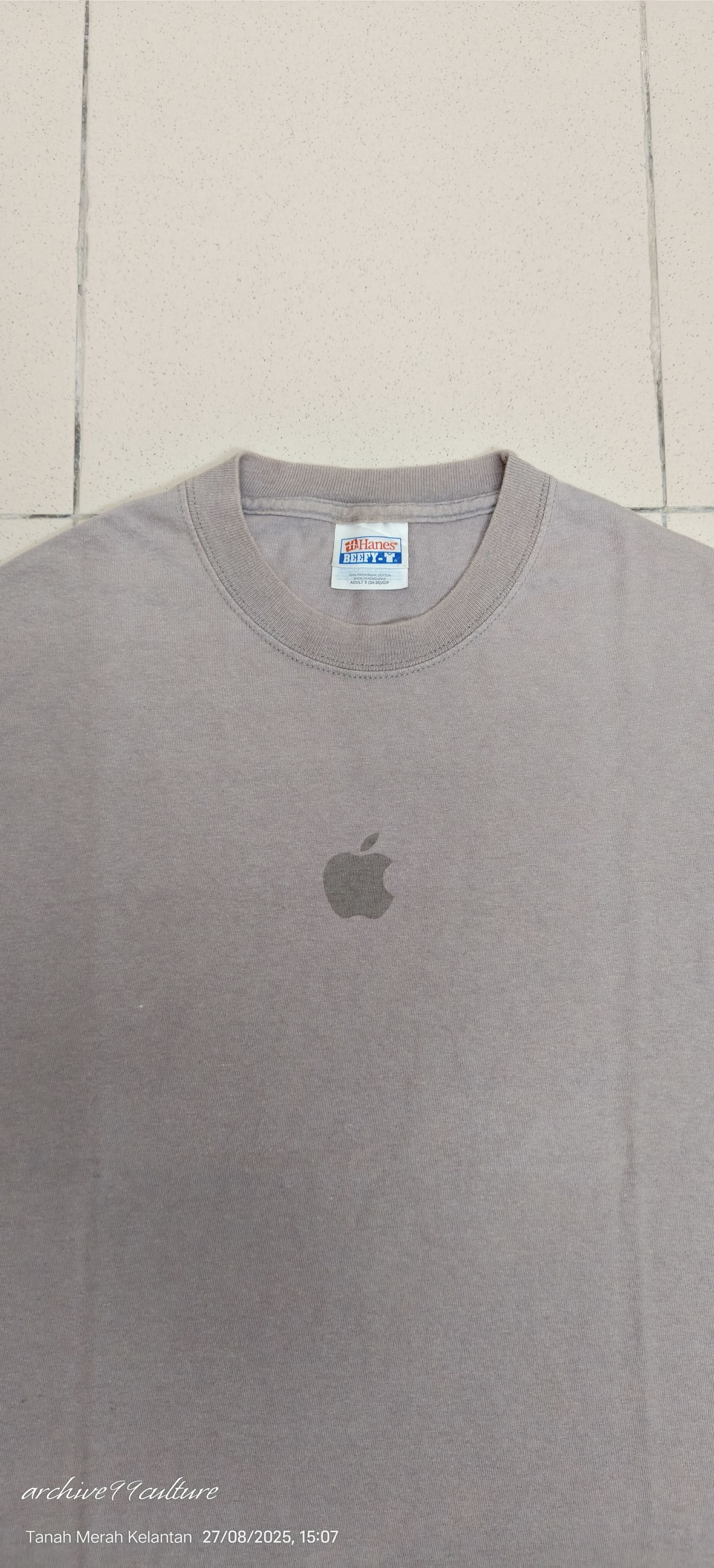 Apple Vintage 90's Apple center logo's earth tone tee Size US S / EU 44-46 / 1 - 3 Thumbnail