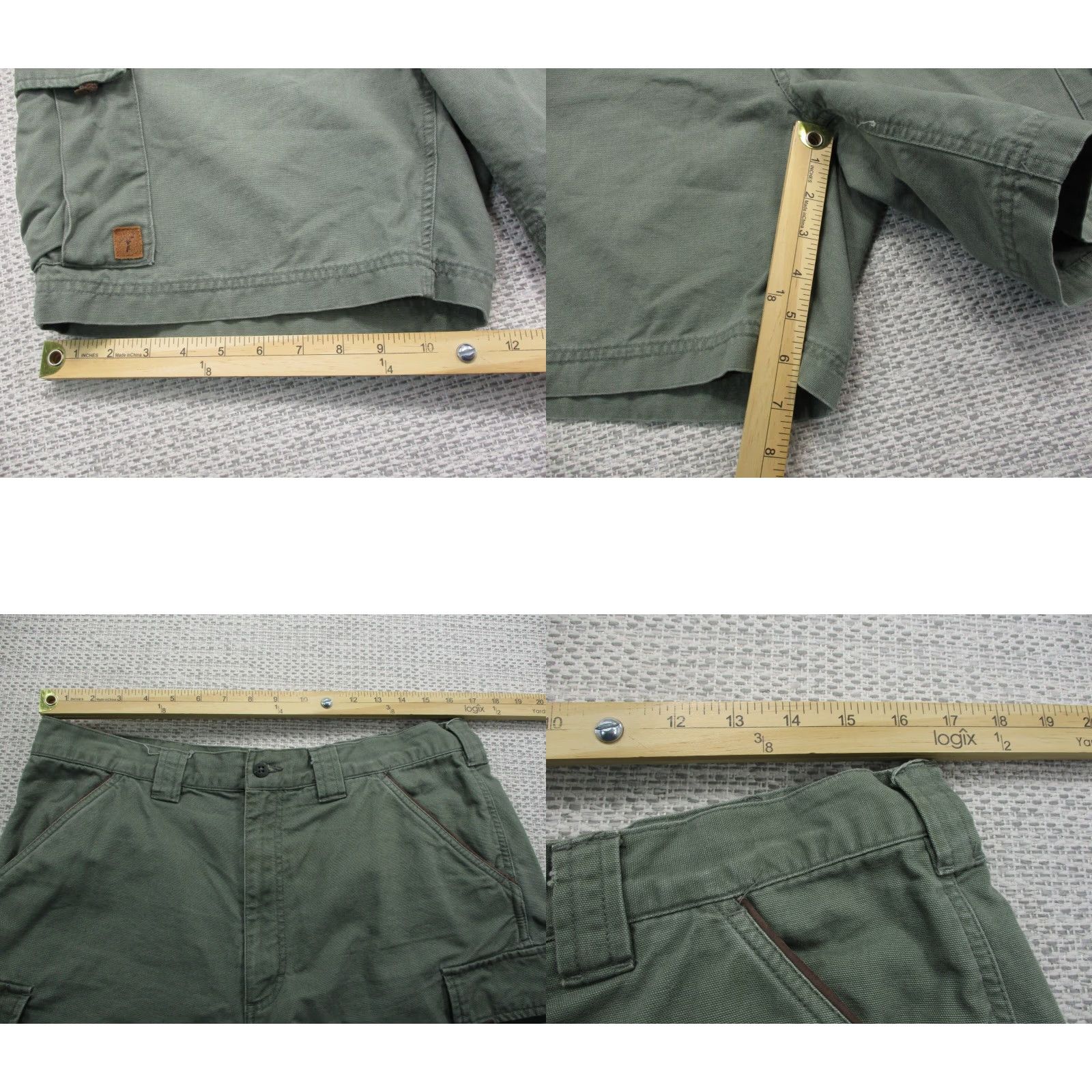 Vintage VINTAGE Dick Idol Relaxed Cargo Shirt Mens 36 Hunting Hiking Outdoors Green Cotton Canvas Pocket Cargo Mens Size US M / EU 48-50 / 2 - 8 Thumbnail
