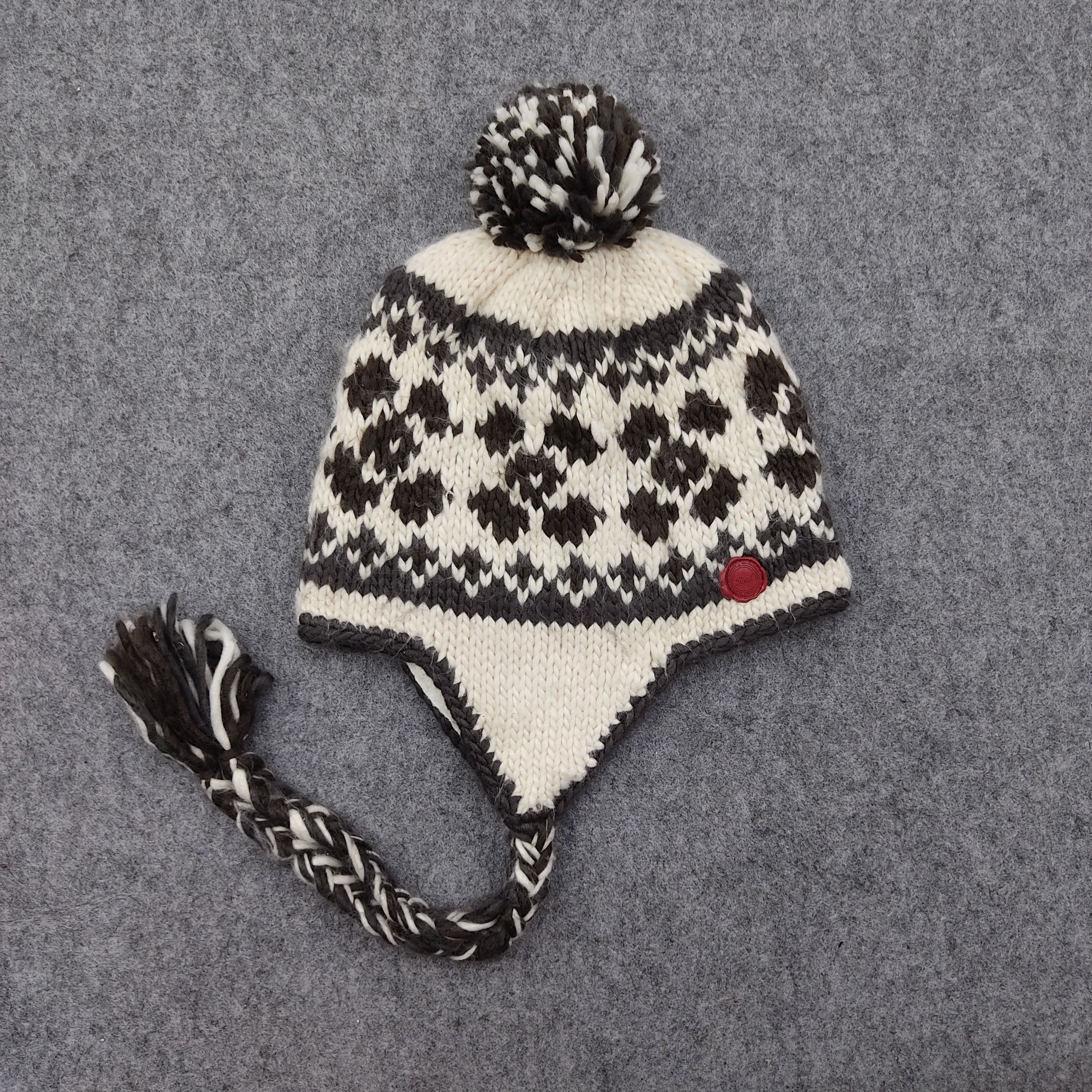 Japanese Brand Roial Knit Earflap Beanie / Snow Hat / Snow Cap Size ONE SIZE - 3 Thumbnail