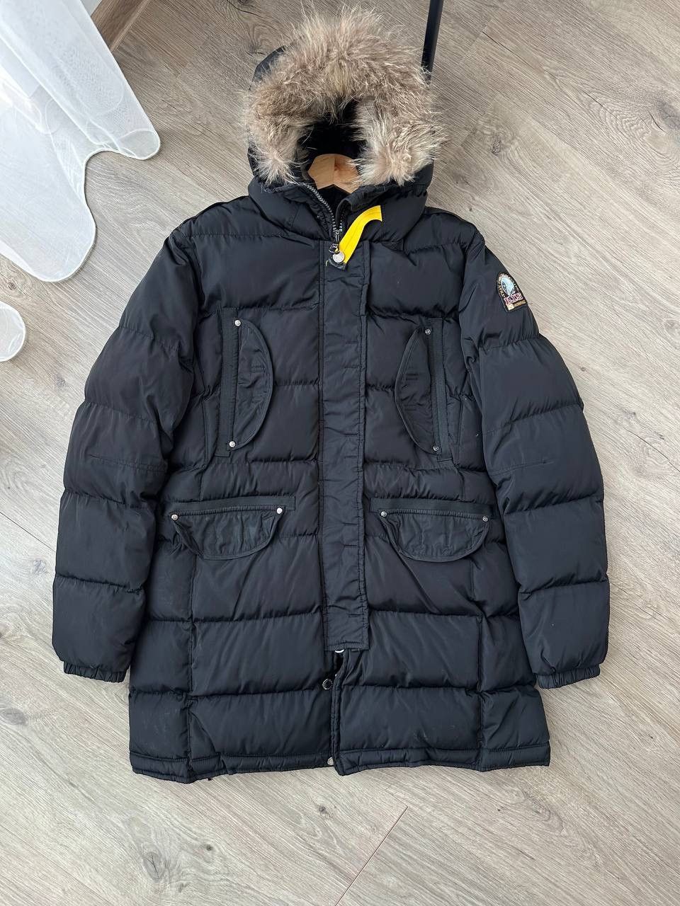 Parajumpers × Vintage Vintage Parajumpers Womens Black Parka Long Puffer Jacket Size XL / US 12-14 / IT 48-50 - 1 Thumbnail