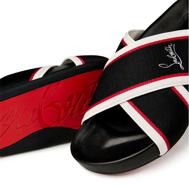 Christian Louboutin Hot Cross Bizz Ribbon Sandals Size US 8 / IT 38 - 6 Thumbnail