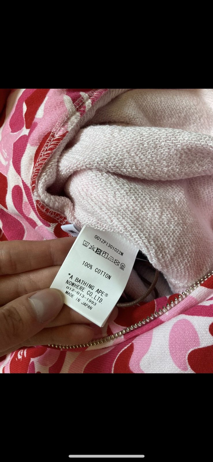 Bape Bape ABC camo shark full zip hoodie pink Size US M / EU 48-50 / 2 - 12 Thumbnail