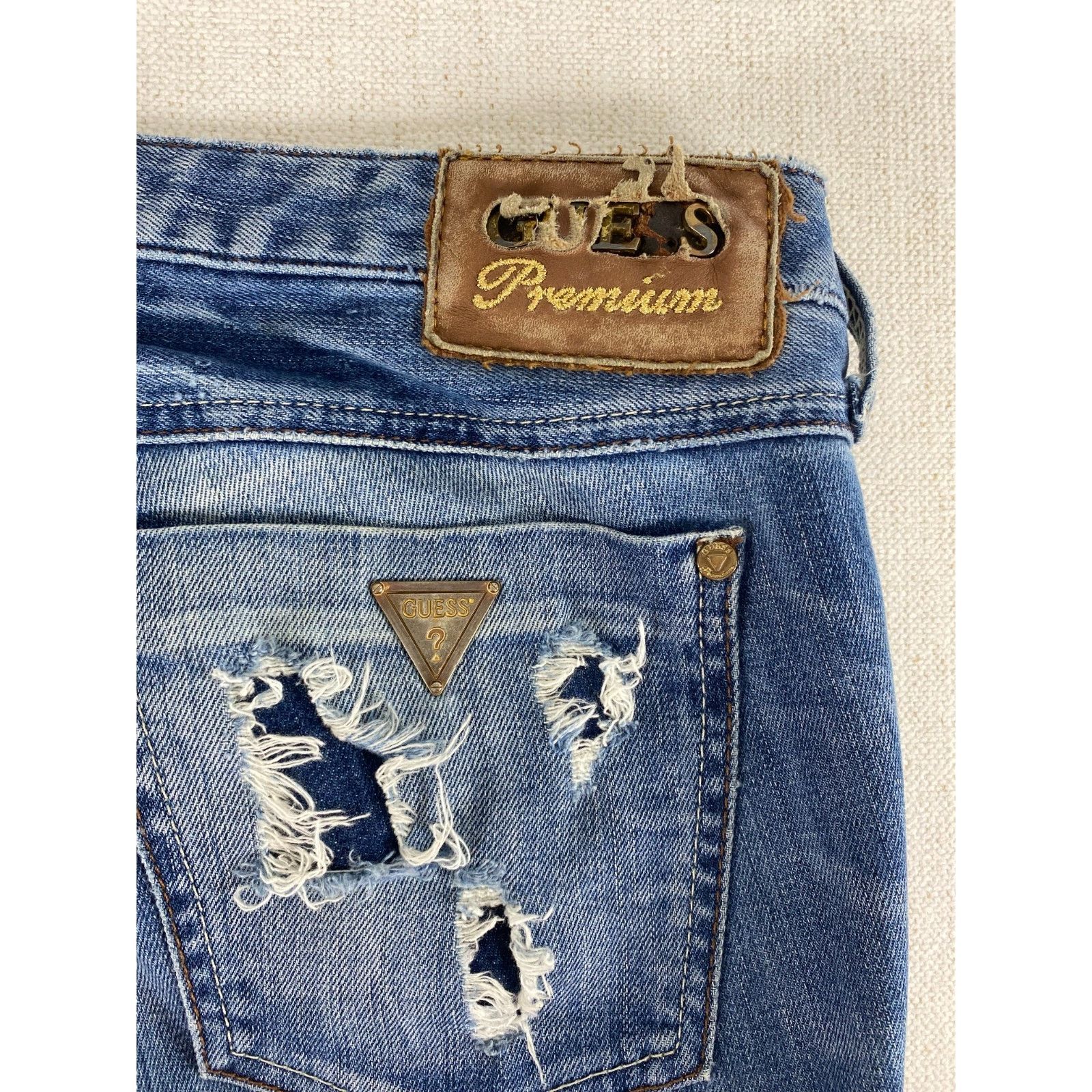 Guess Guess Premium Jeans Womens 30 Blue Denim Stretch Size 30" / US 8 / IT 44 - 12 Thumbnail