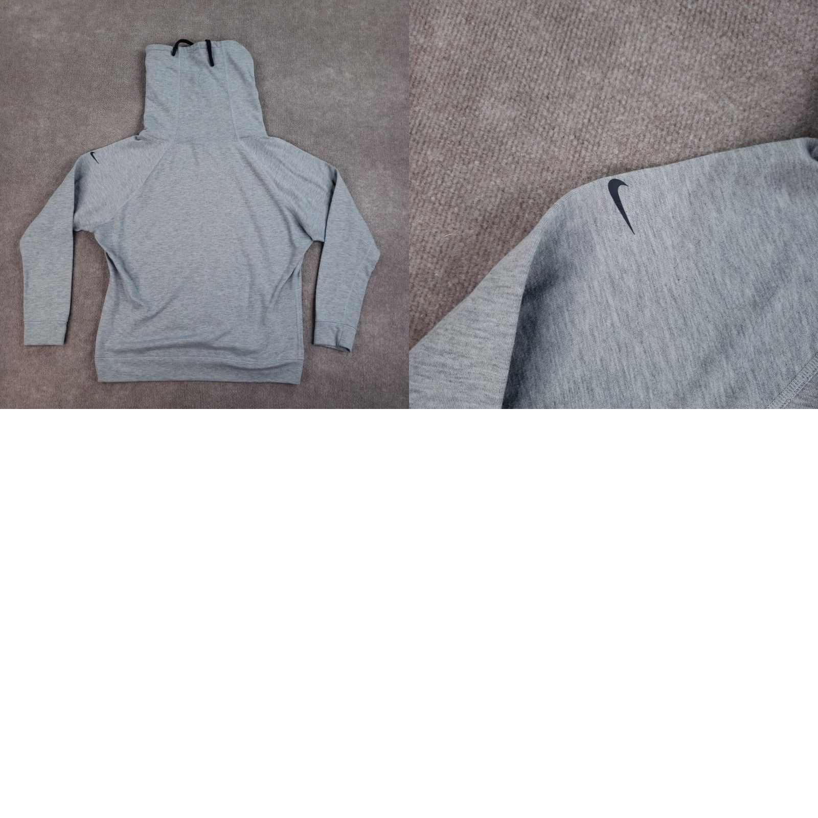 Nike Nike Dri-Fit Sweatshirt Womens Large Gray Obsessed Infinity Cowl Neck Pullover Size L / US 10 / IT 46 - 8 Thumbnail