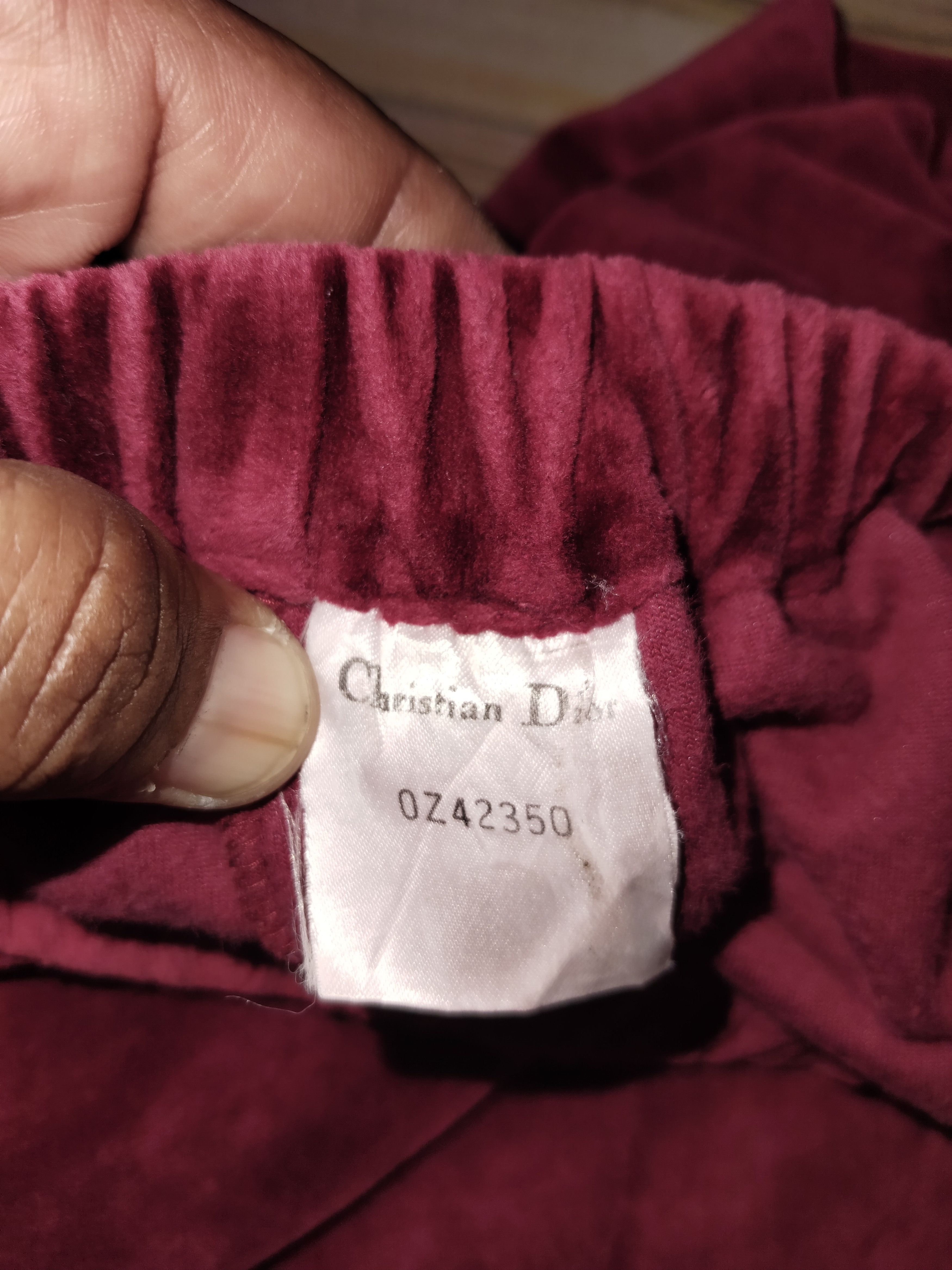Christian Dior Monsieur Combo CHRISTIAN DIOR Velvet Sweatshirt/Pants Size US M / EU 48-50 / 2 - 13 Thumbnail