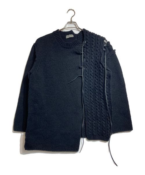 Yohji Yamamoto pour homme knit with leather laces