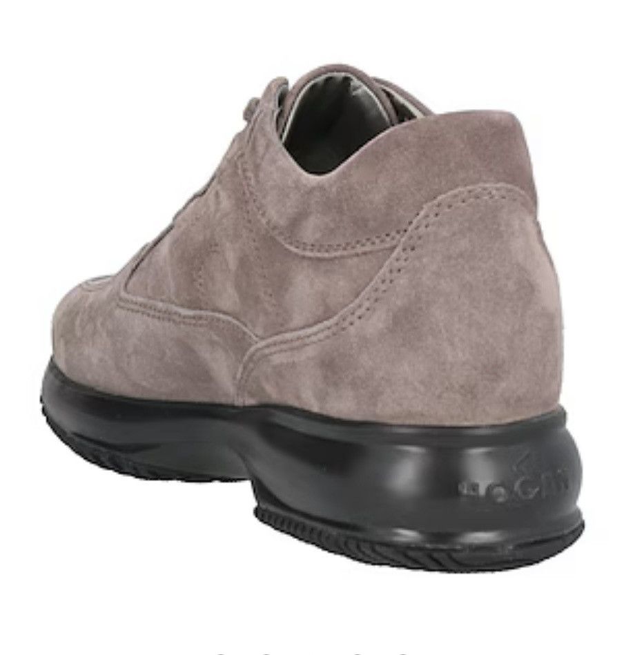 Hogan Hogan Women Solid Grey Interactive LaceUp Trainer Sneakers Size US 9 / IT 39 - 14 Thumbnail