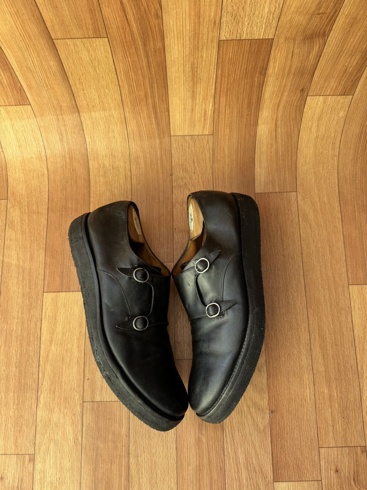 Yves Saint Laurent 🕷️💥 Saint laurent double monk creepsole loafers Size US 11 / EU 44 - 7 Thumbnail