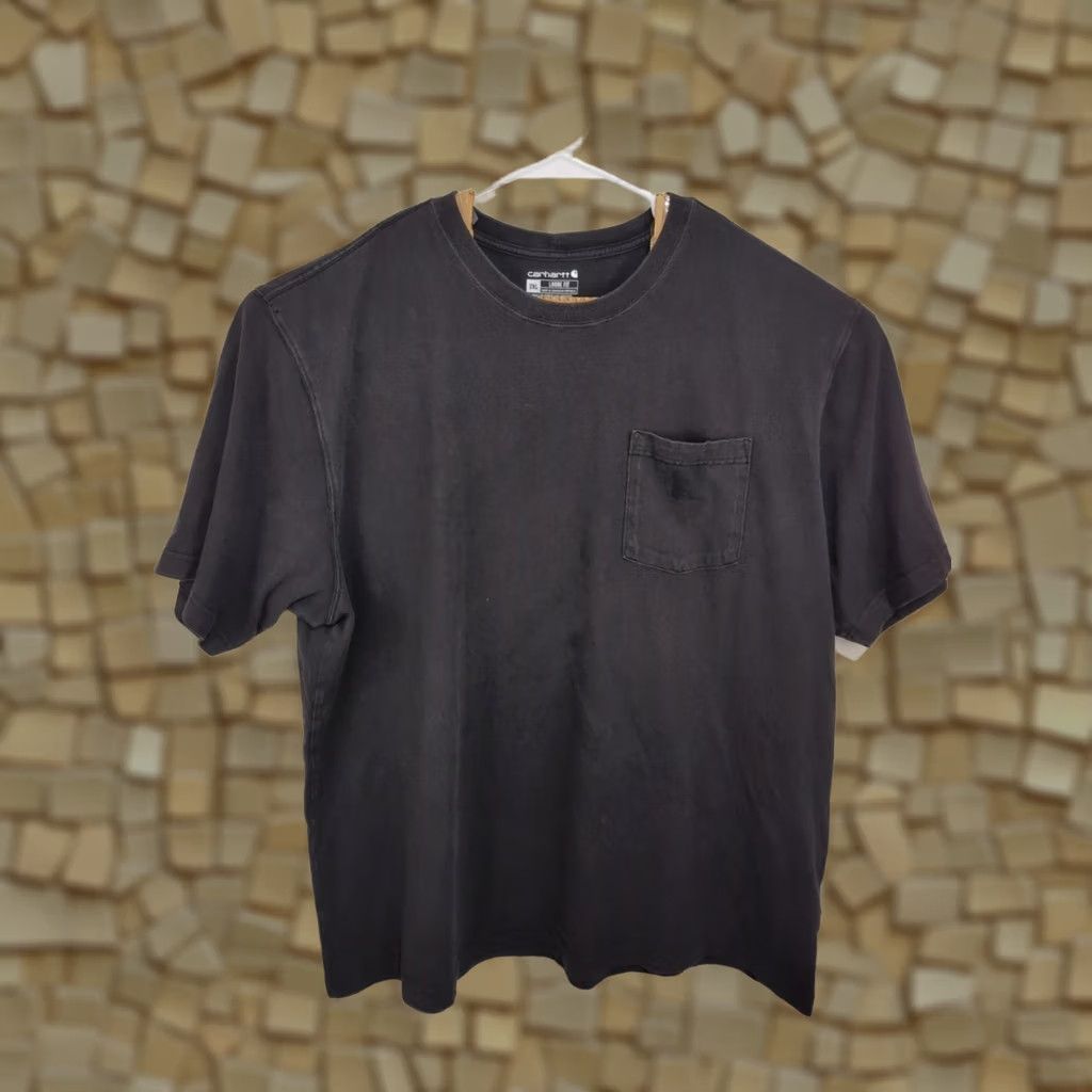 Carhartt Carhartt Graffiti T Shirt Men's 2XL Black Logo Pocket Workwear Crew Neck Short Sleeve Relaxed Fit Casual Shirt Size US XXL / EU 58 / 5 - 1 Thumbnail