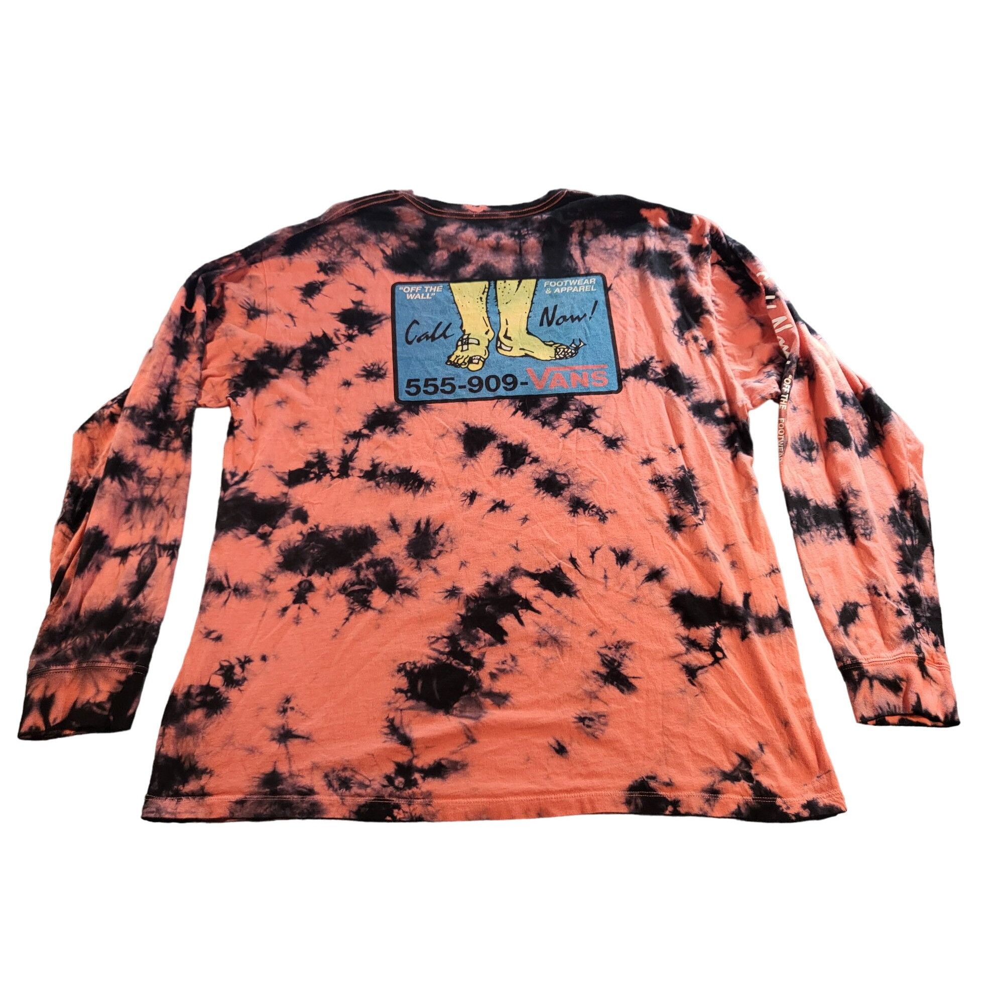 Vans Vans Premium Tie Dye Tshirt Men Sz XXL Double Sided Pink Bla Size US XXL / EU 58 / 5 - 7 Thumbnail