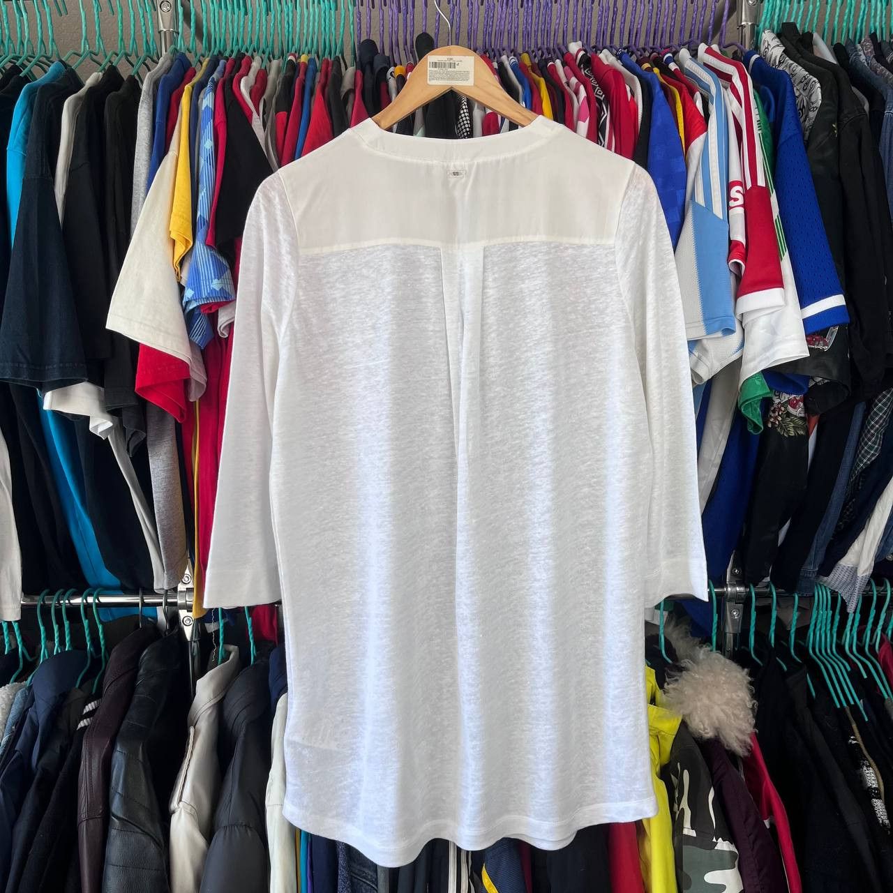 Escada Sport ESCADA Sport Linen/Silk White Blouse Top Shirt Size M Size M / US 6-8 / IT 42-44 - 7 Thumbnail