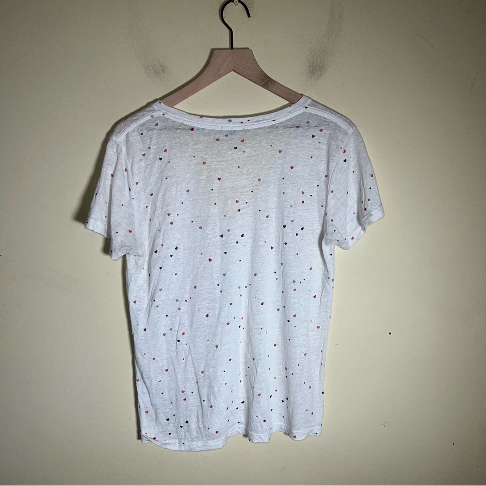 Rails RAILS linen heart detail sheer v neck tshirt S Size S / US 4 / IT 40 - 4 Thumbnail