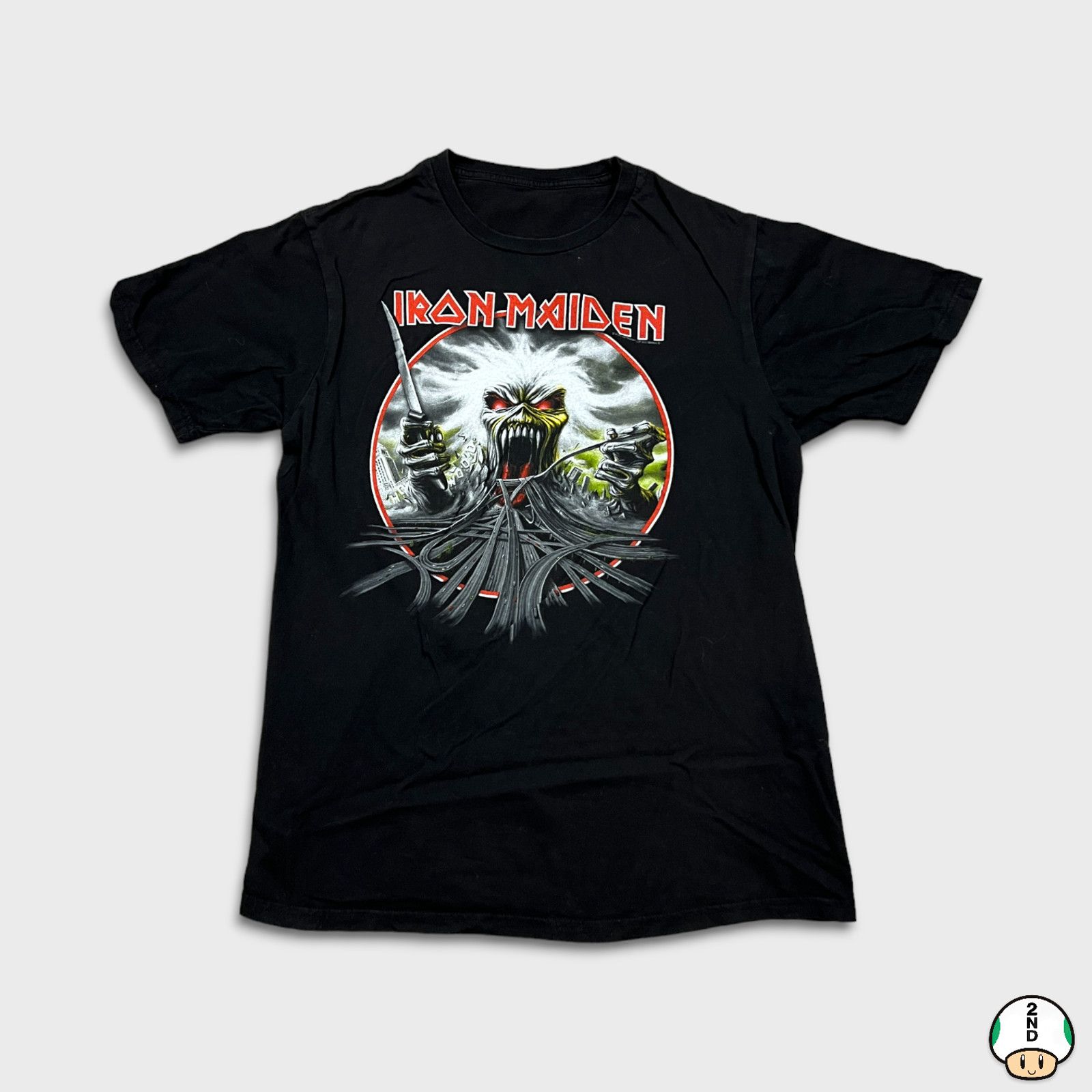 Band Tees × Iron Maiden × Vintage 2018 Iron Maiden T Shirt Medium California Highway Band Tee Size US M / EU 48-50 / 2 - 1 Thumbnail