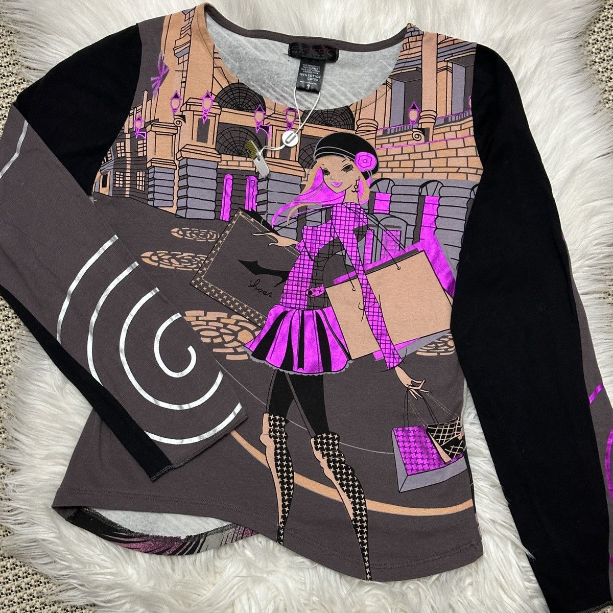 Custo Barcelona Custo Barcelona Long Sleeve Mesh Art Size M / US 6-8 / IT 42-44 - 2 Thumbnail