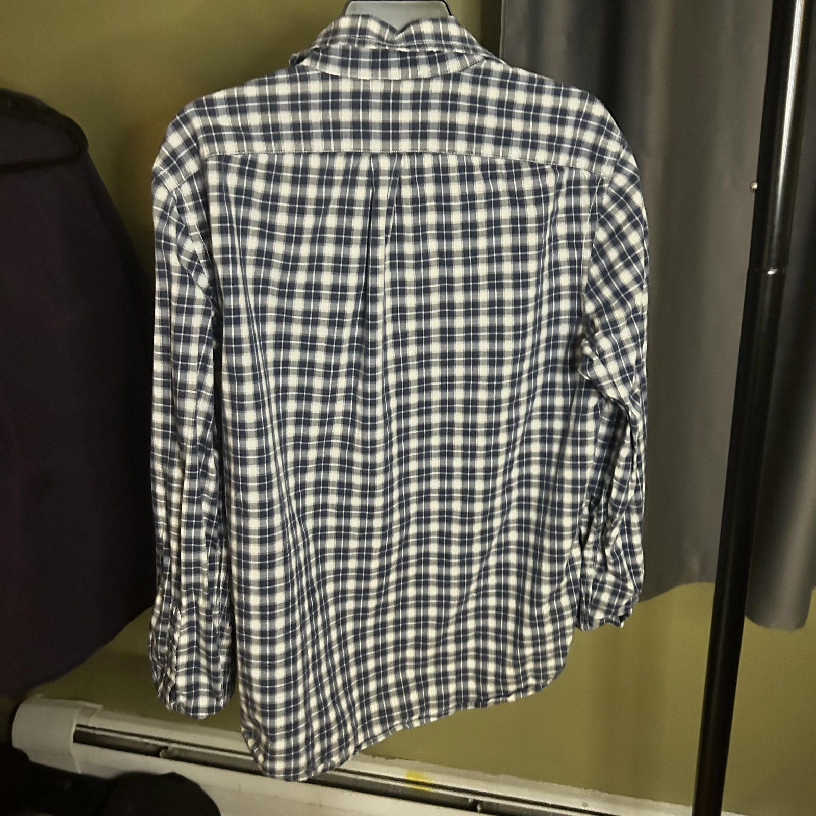 Gap GAP Classic Blue and White Plaid Men's Casual Shirt - Medium Size US M / EU 48-50 / 2 - 4 Thumbnail