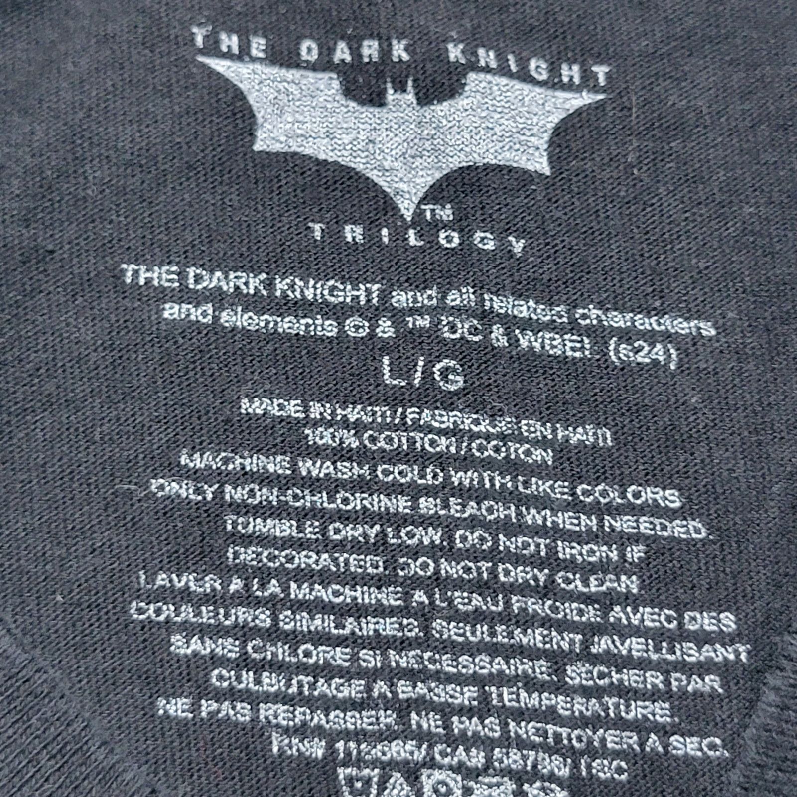 Other The Dark Knight Unisex Tee Joker "Why So Serious?" - Large Size US L / EU 52-54 / 3 - 4 Thumbnail
