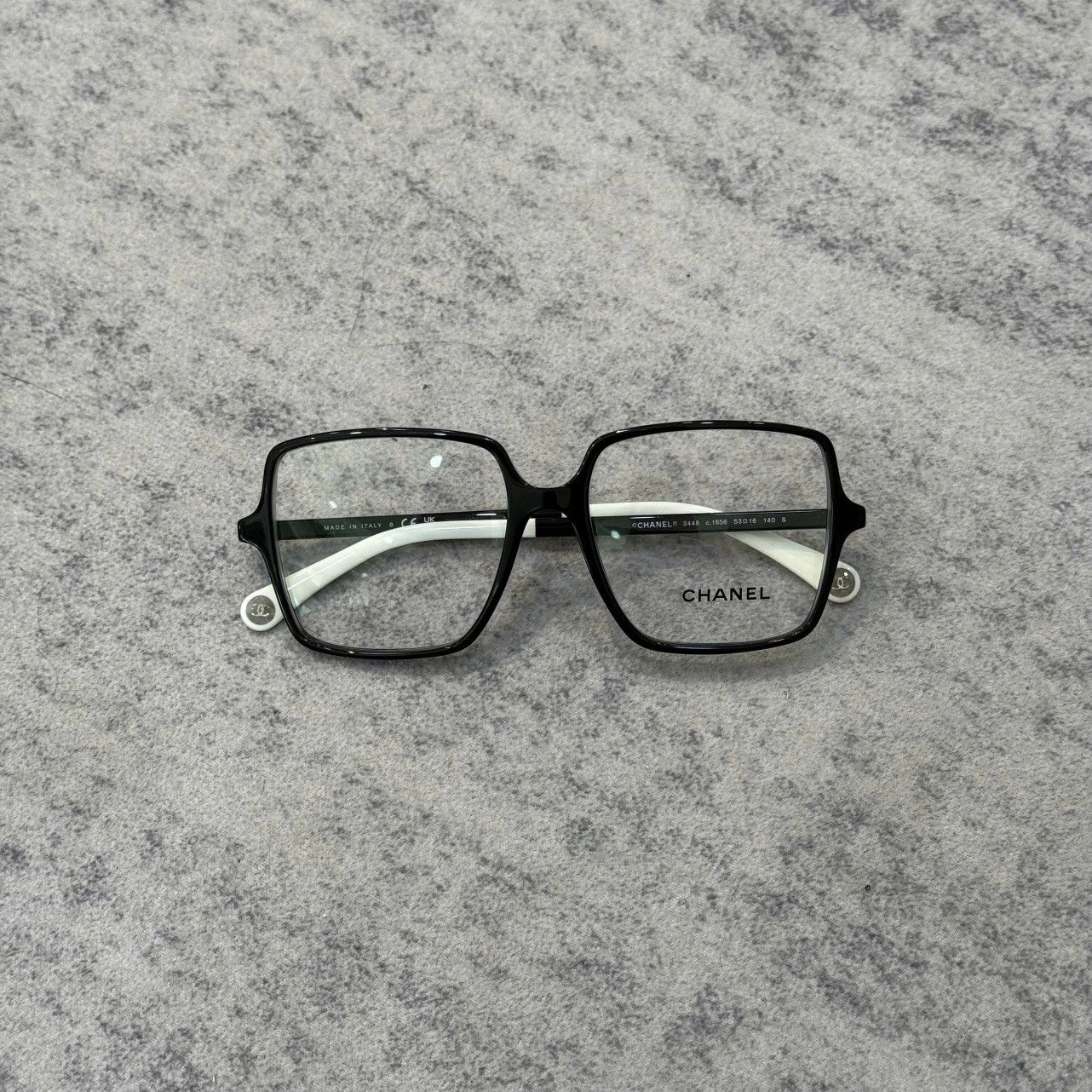 Chanel Chanel 0CH3448 1656 black white Size ONE SIZE - 7 Thumbnail