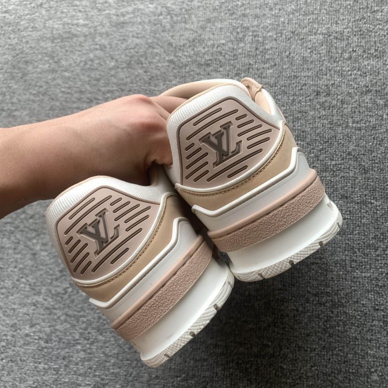 Louis Vuitton Louis Vuitton Pink and White Trainer Sneakers Size US 6 / IT 36 - 2 Thumbnail