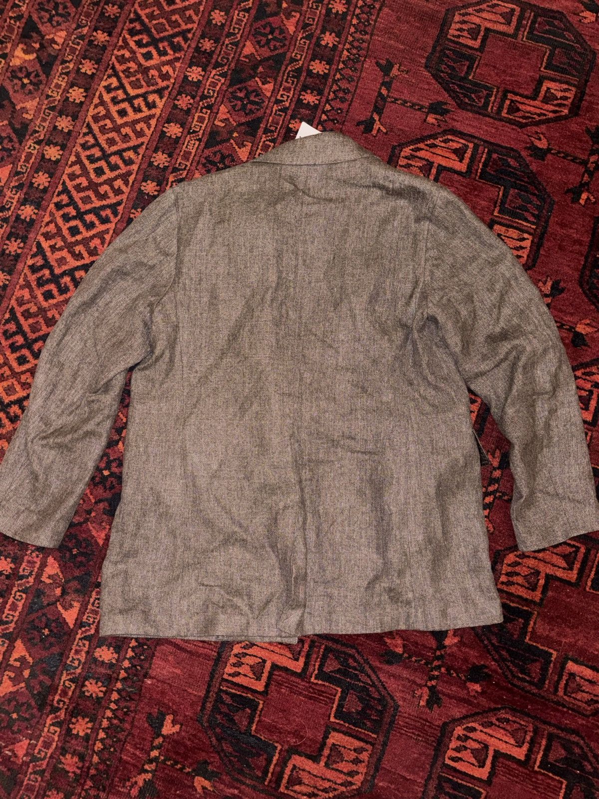 Our Legacy Our Legacy Sharp DB Blazer - Tobacco Delave Linen Size 50R - 8 Thumbnail