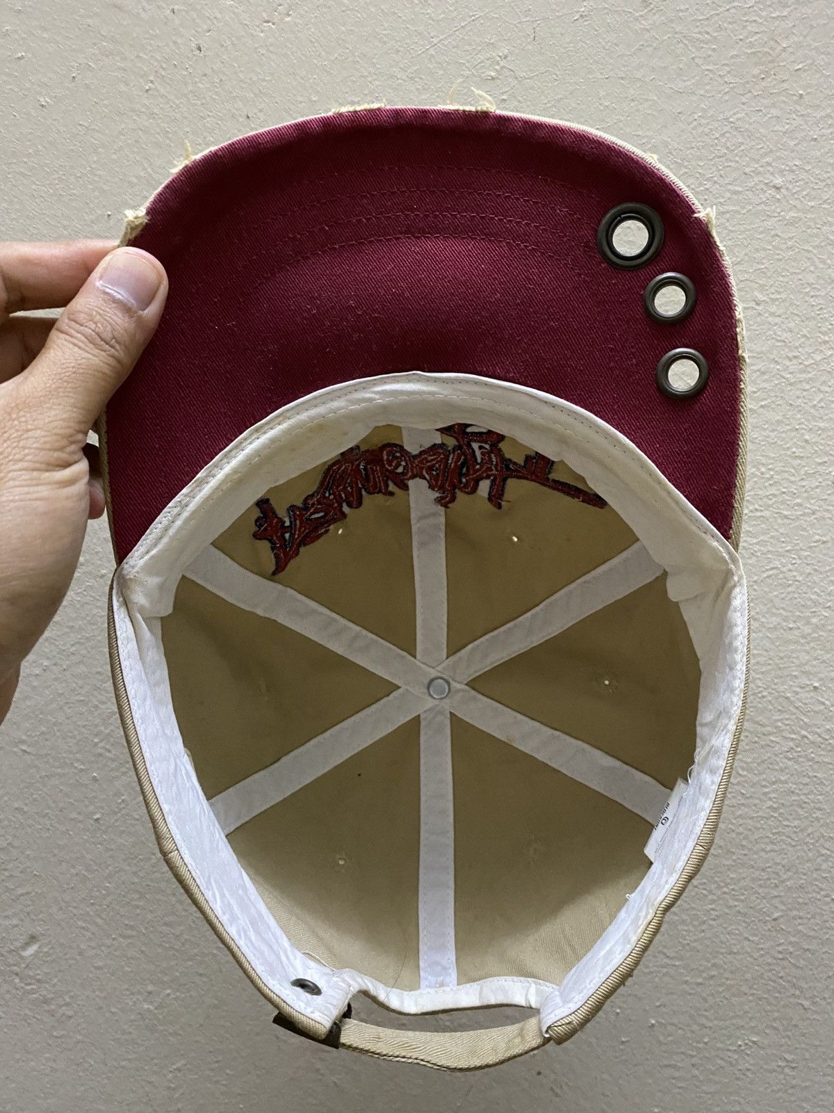 If Six Was Nine 2000s Distressed Gothic Hat Size ONE SIZE - 7 Thumbnail