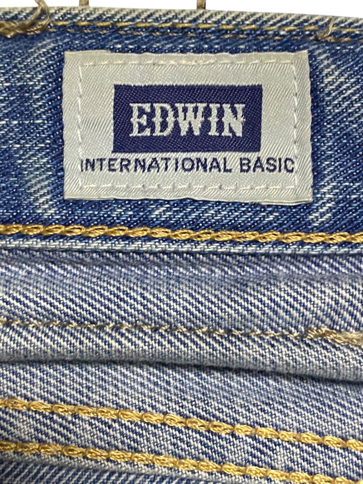 Edwin Vintage Edwin 407 Grunge Blue Wash Distressed Jeans Size US 34 / EU 50 - 15 Thumbnail