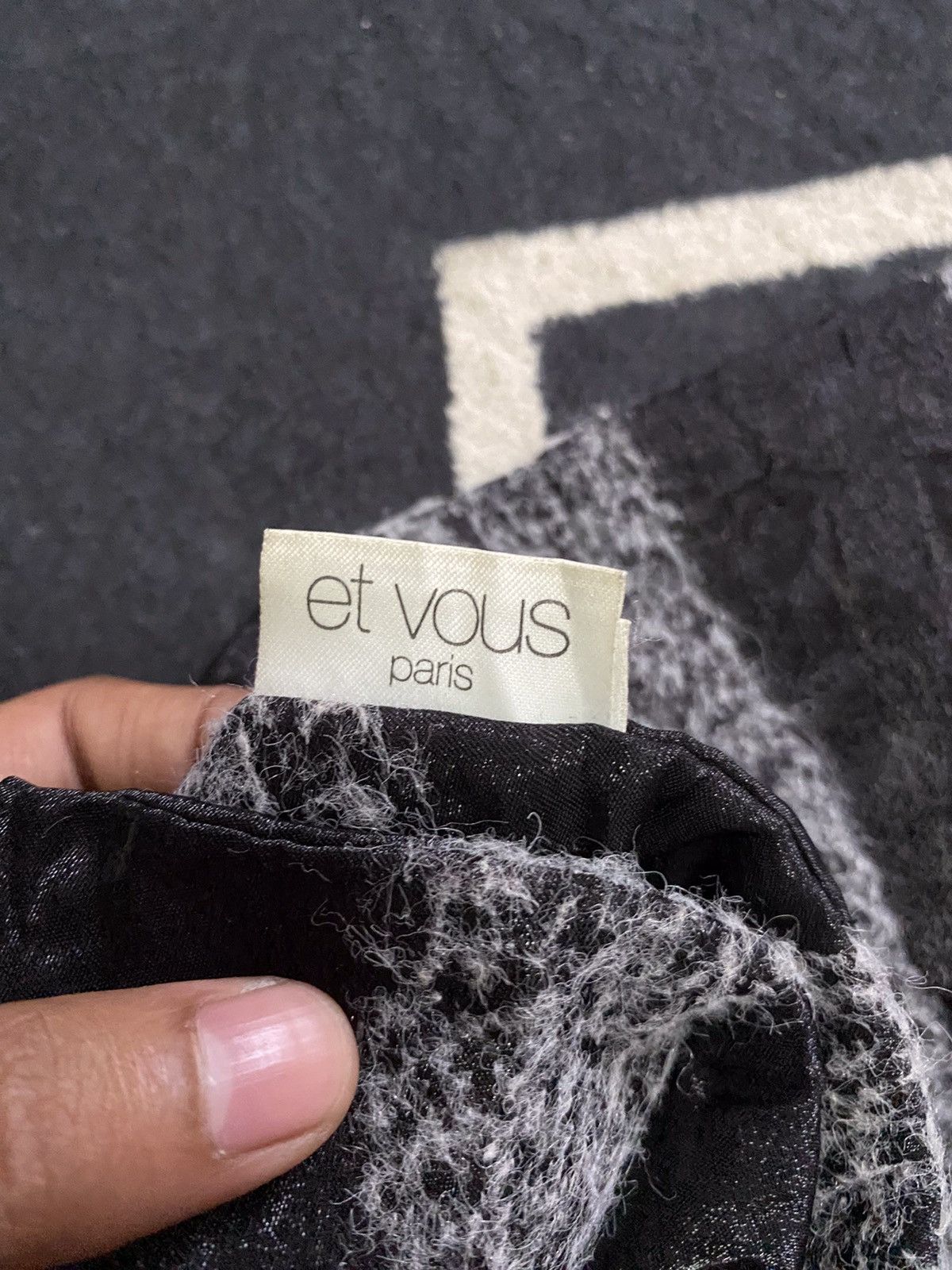 Vintage Et Vous Paris Stripe Design Muffler Size ONE SIZE - 4 Thumbnail